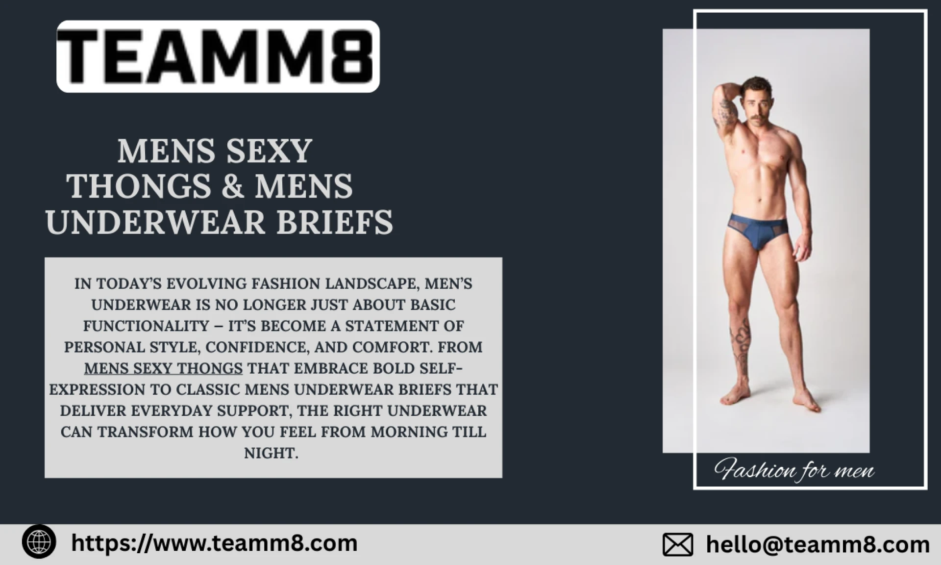 The Ultimate Style & Comfort Guide to Mens Sexy Thongs & Mens Underwear Briefs