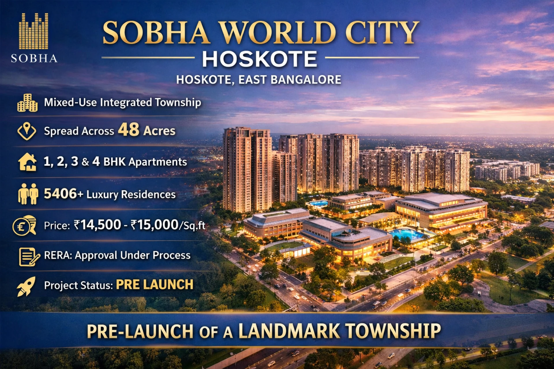 Experience Quality at Sobha World City by Sobha Group