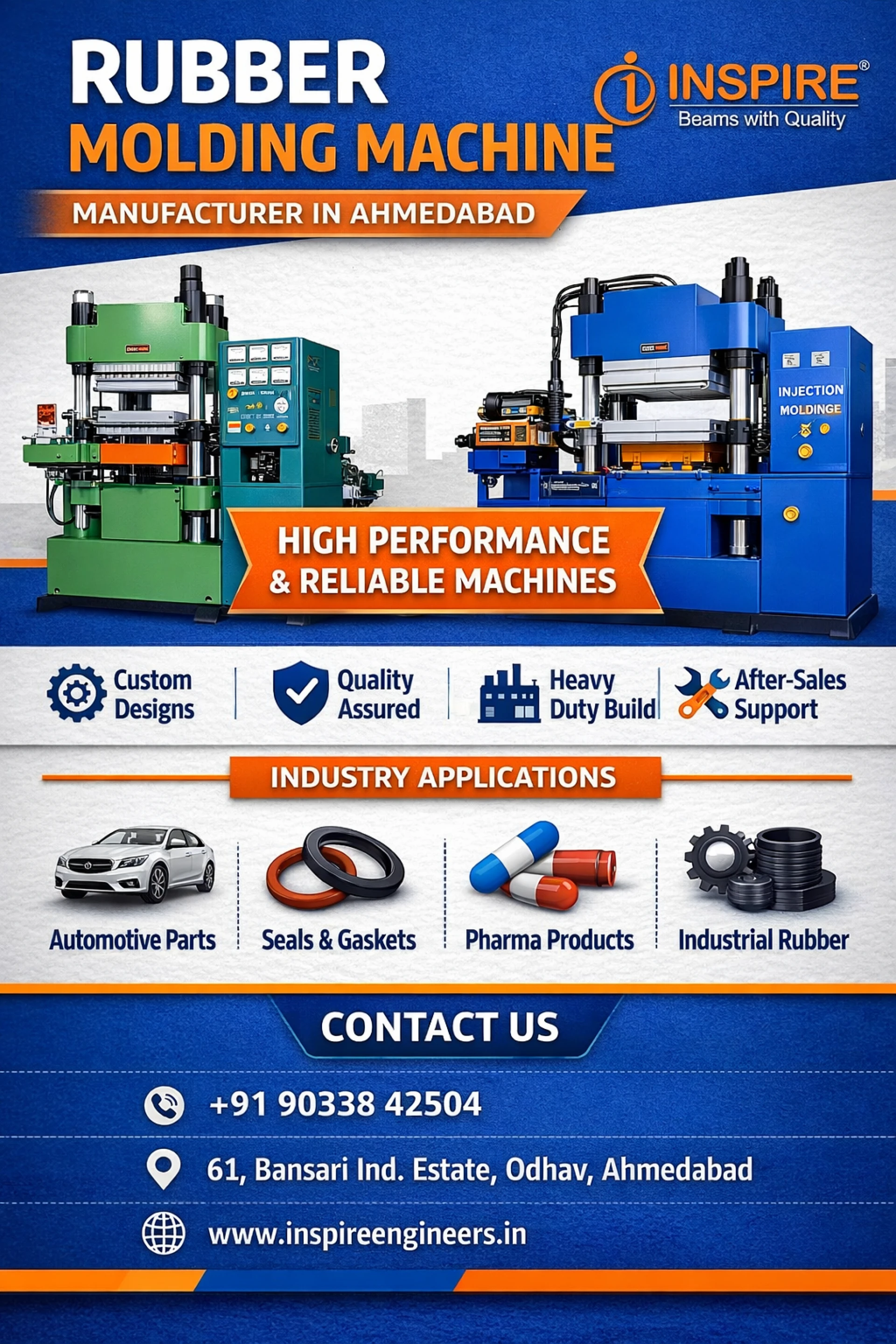 Rubber Molding Machine Manufacturer in Ahmedabad India