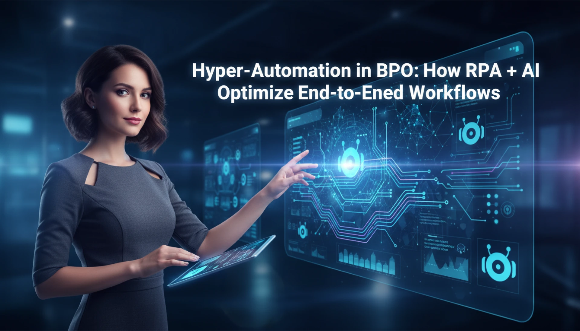 Hyper-Automation in BPO: How RPA + AI Optimize End-to-End Workflows