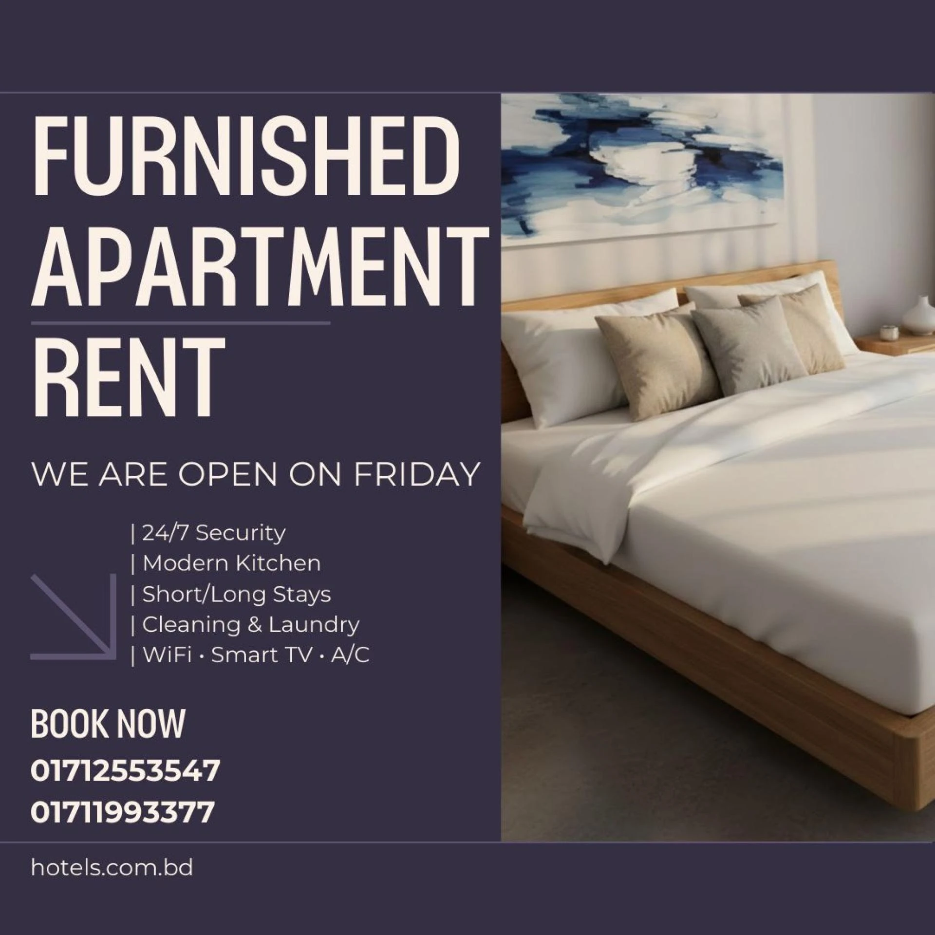 Luxury Furnished 3-Bed Apartment, Bashundhara R/A