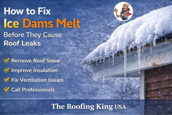 How to Fix Ice Dams Melt Before They Cause Roof Leaks