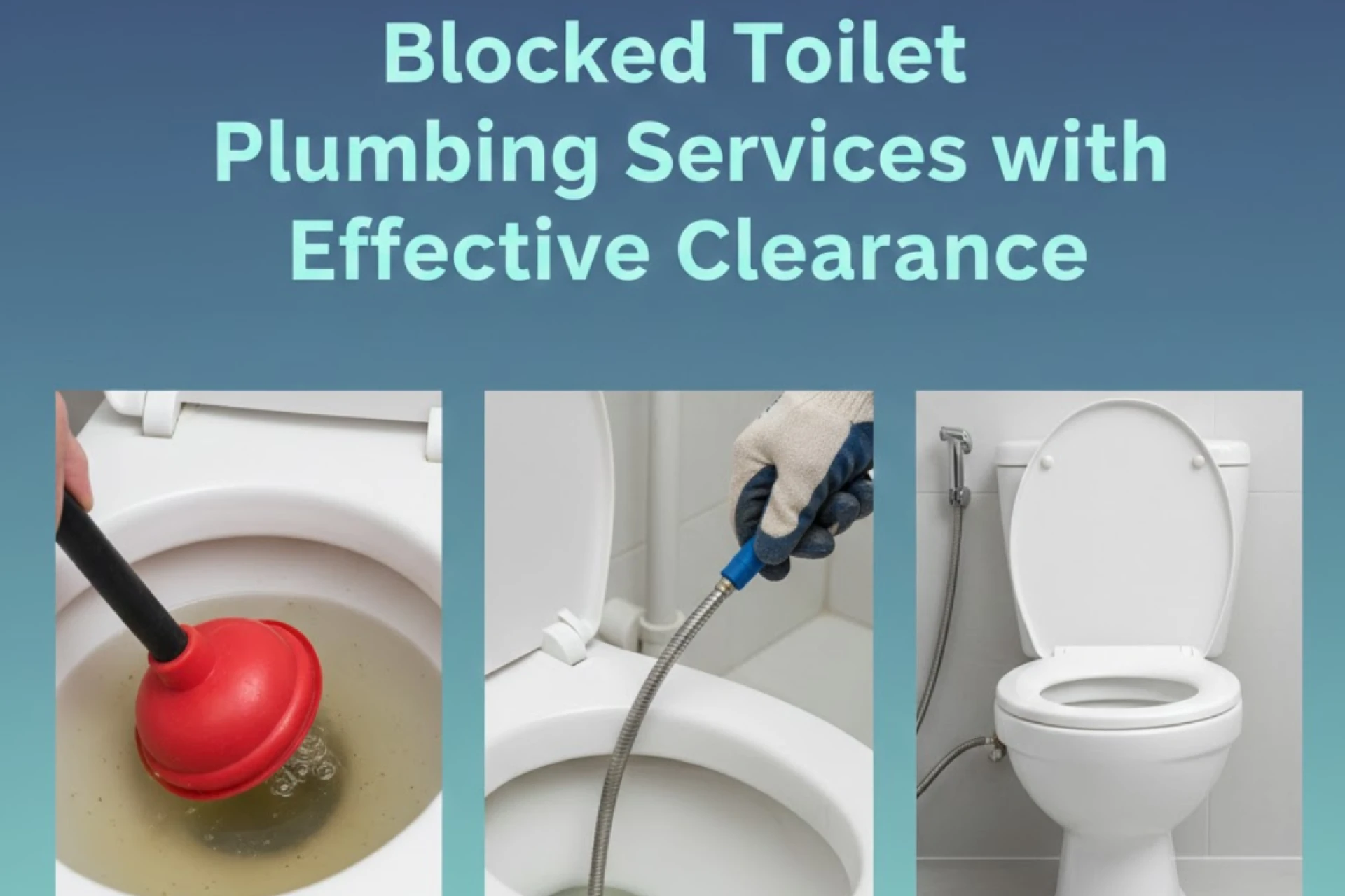 Blocked Toilet Plumbing Services with Effective Clearance