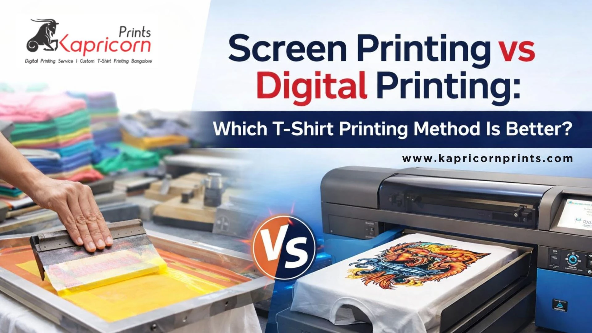 Screen Printing vs Digital Printing: Which T-shirt Printing Method Is Better?
