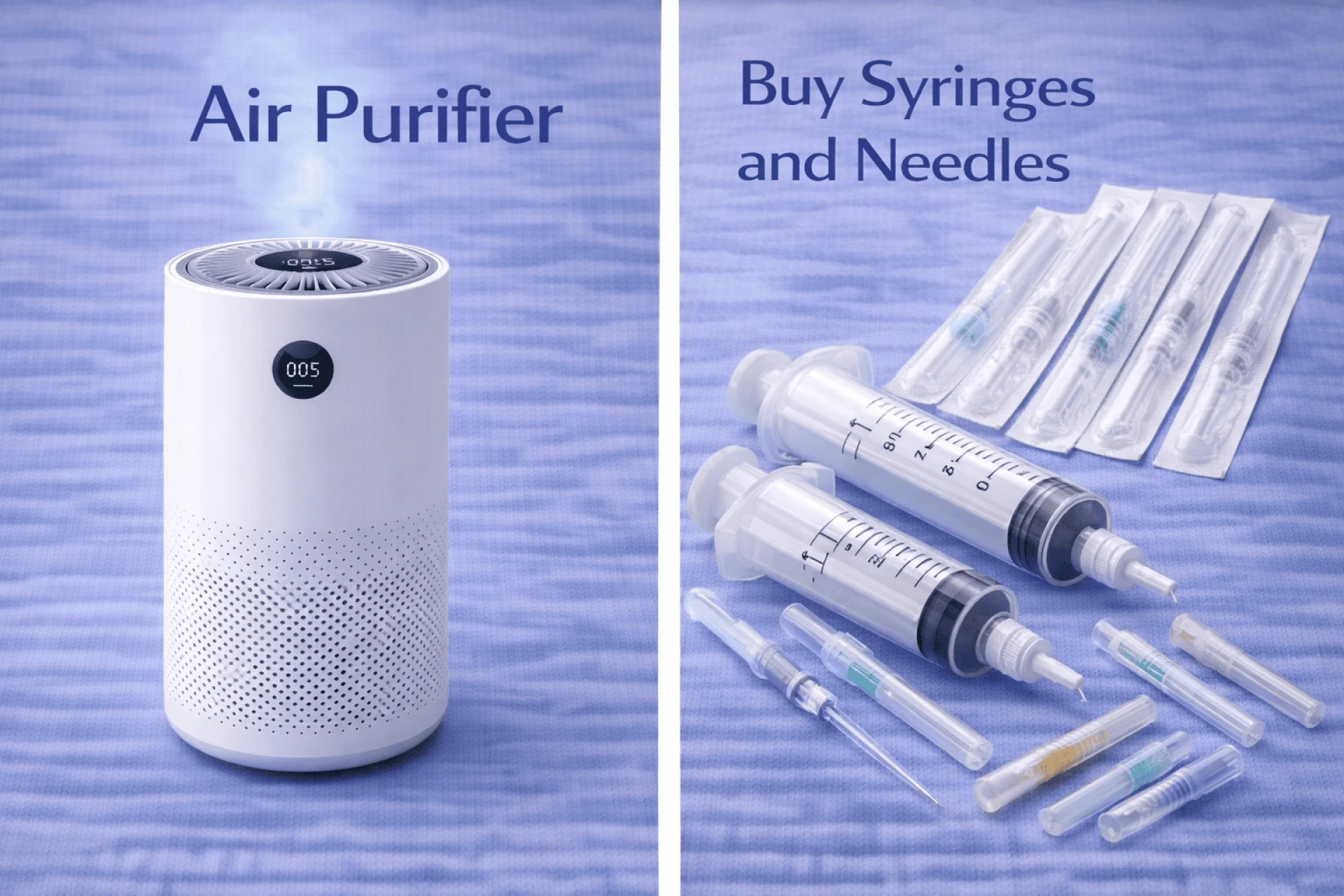 Buy Syringes and Needles and Air Purifier in Netherlands