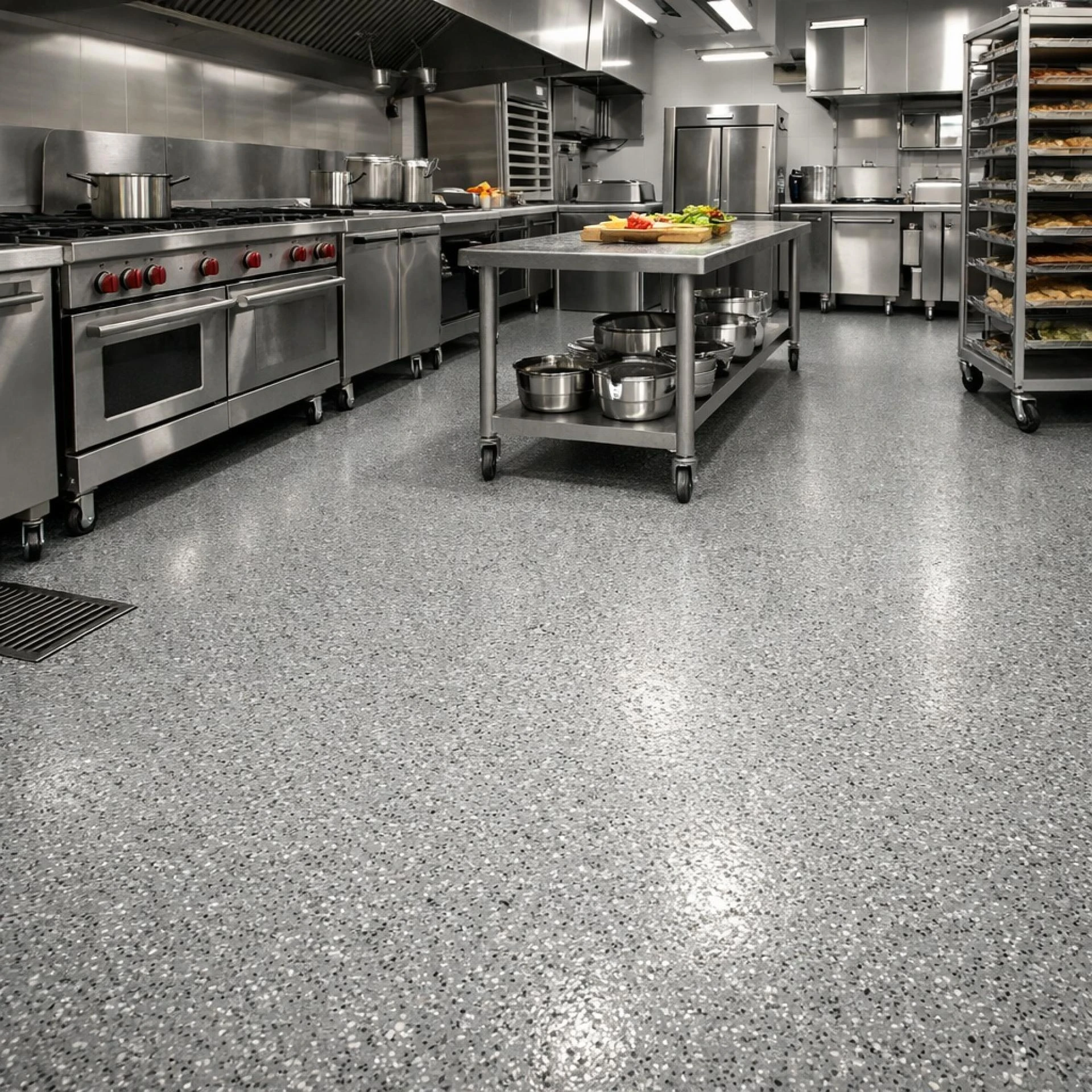 Why Factories Prefer Epoxy Commercial Kitchen Flooring Solutions