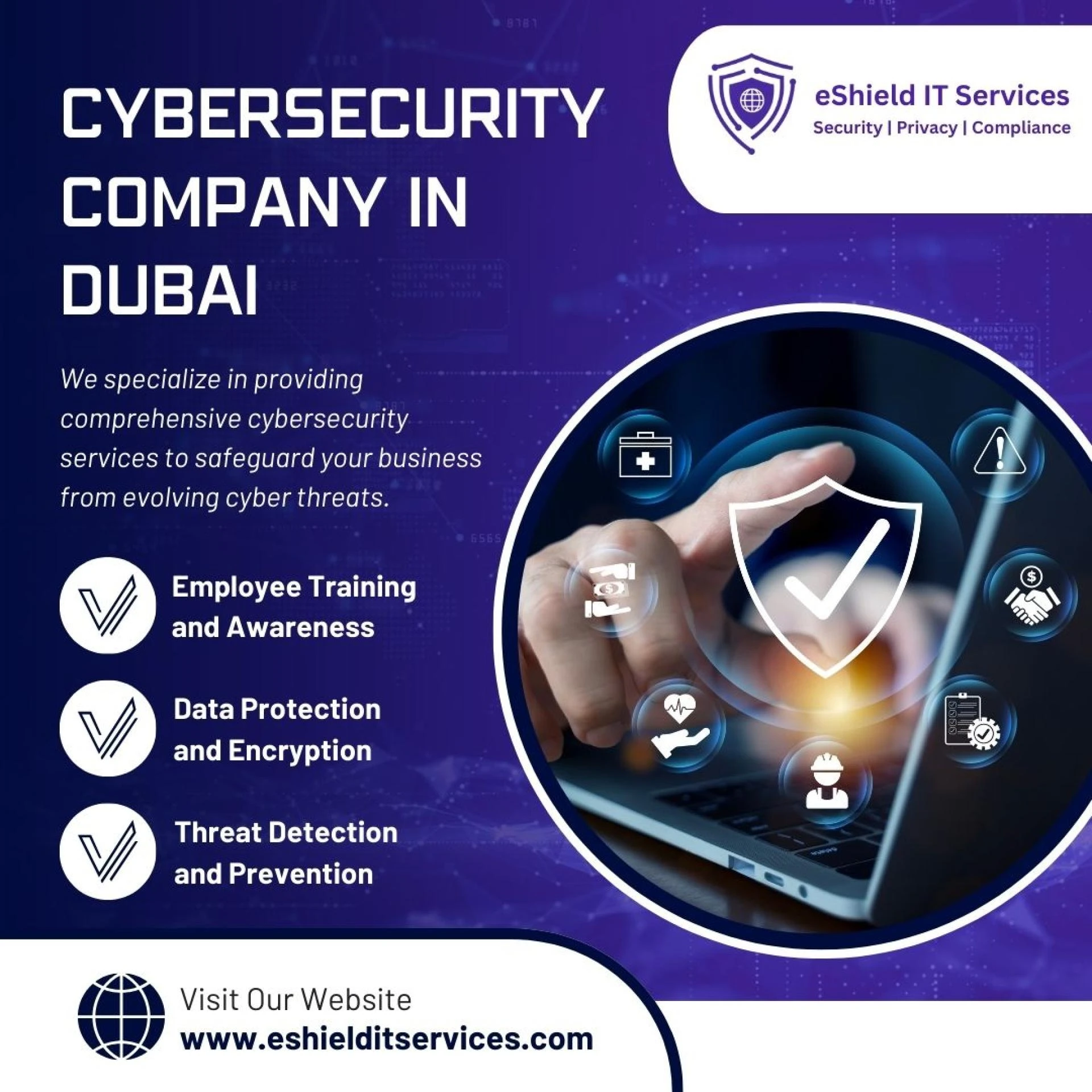 Trusted Cybersecurity Companies in Dubai – Protect Your Business with eShield IT Services
