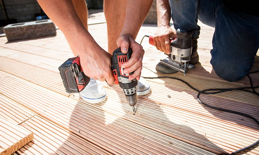 Outdoor Decking Installation Northampton - Digger Masters