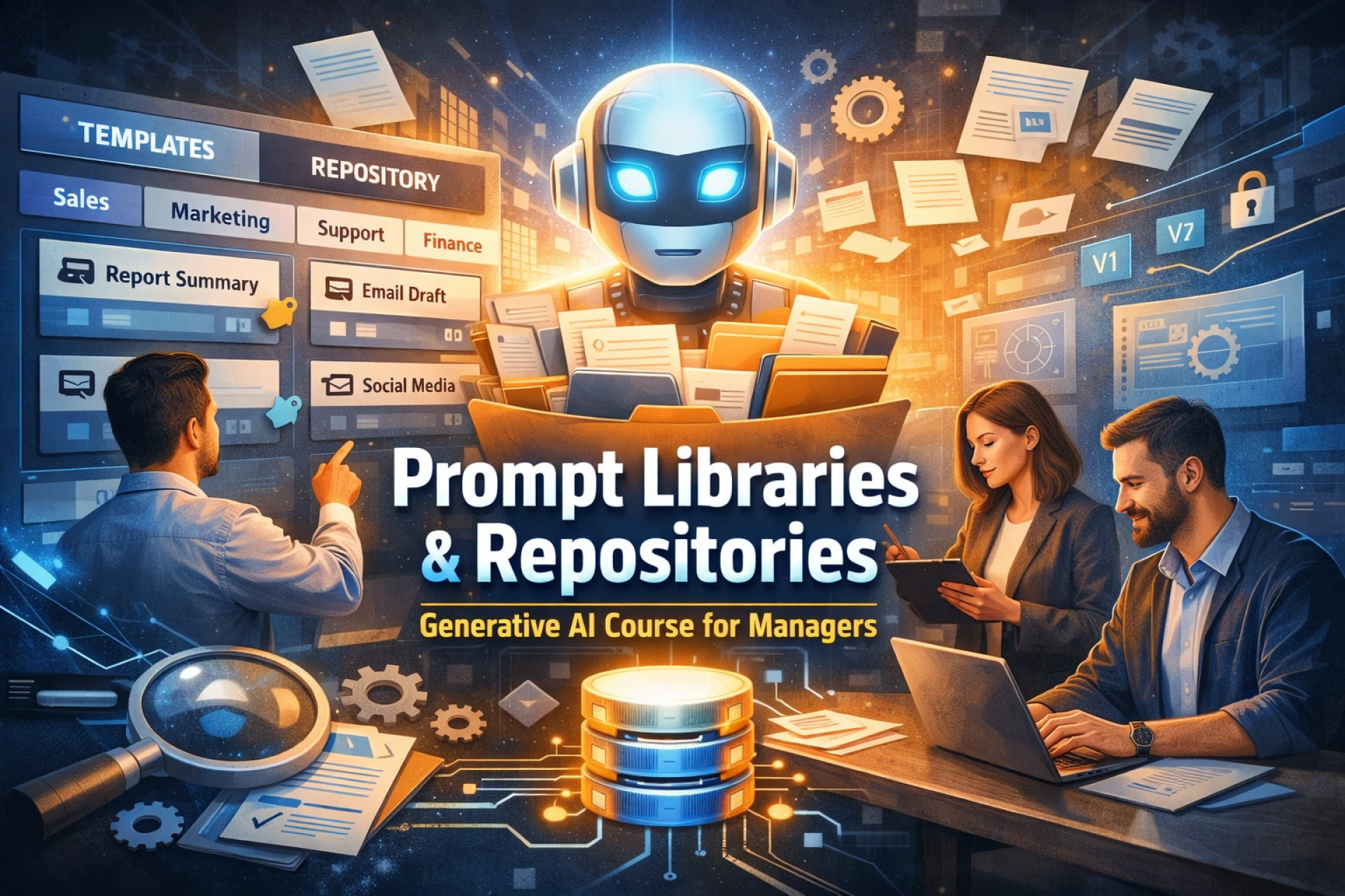 Generative ai course for managers: Prompt Libraries and Repositories