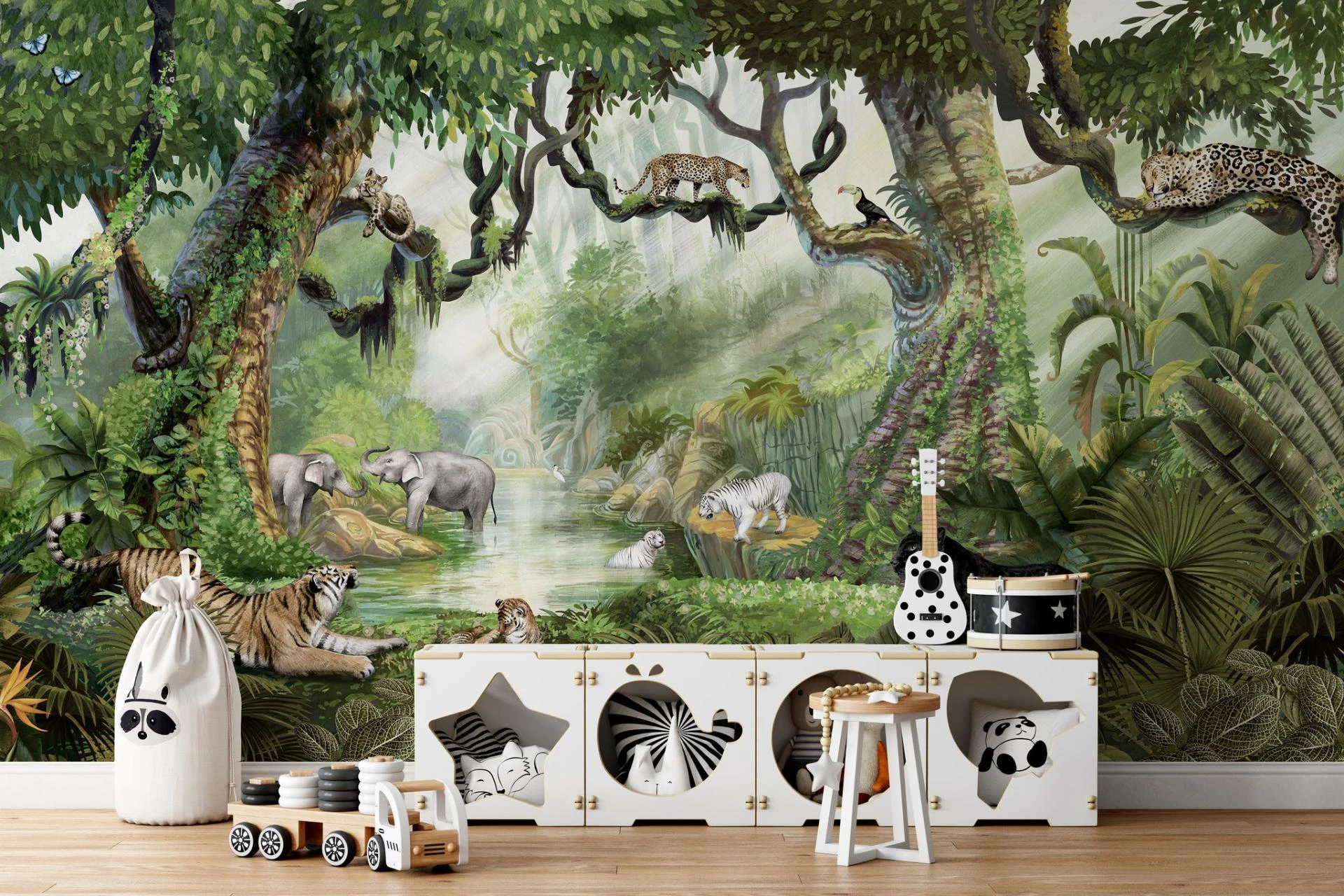 Jungle Wall Mural: Bring the Outdoors In with Biophilic Design