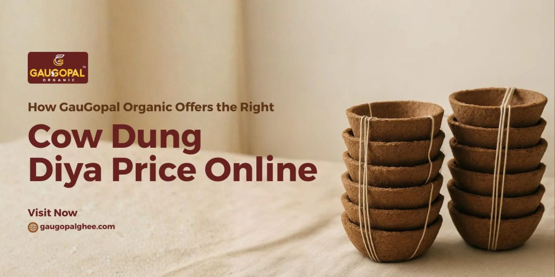 How GauGopal Organic Offers the Right Cow Dung Diya Price Online
