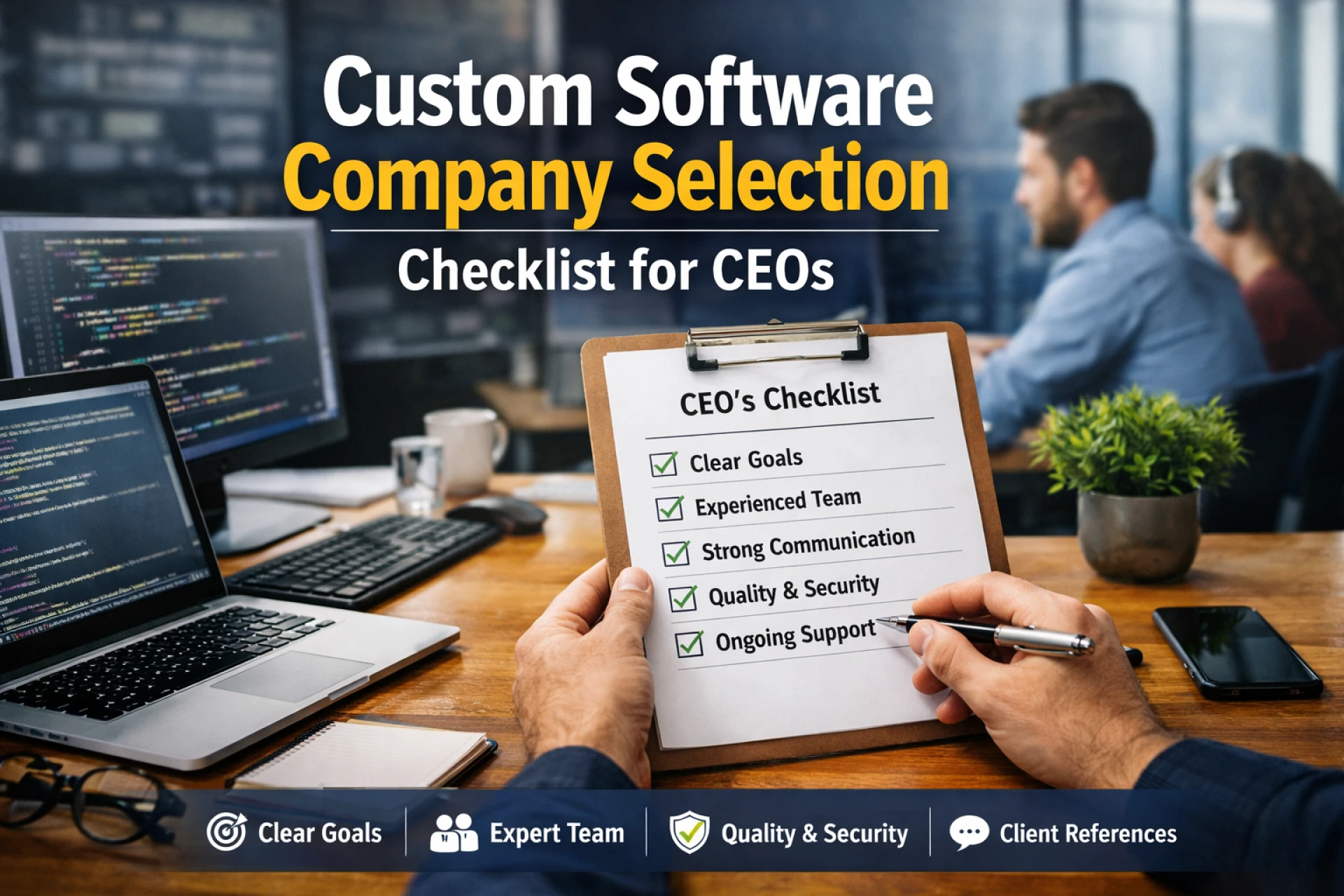 Custom Software Company Selection Checklist for CEOs