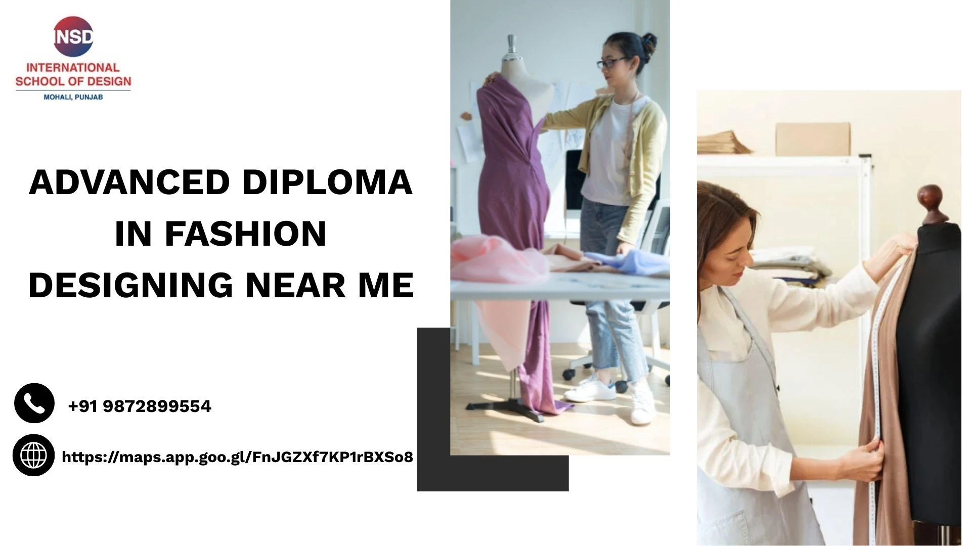 Advanced Diploma in Fashion Designing Near Me – International School of Design Mohali & Best Institute for Graphic Designing