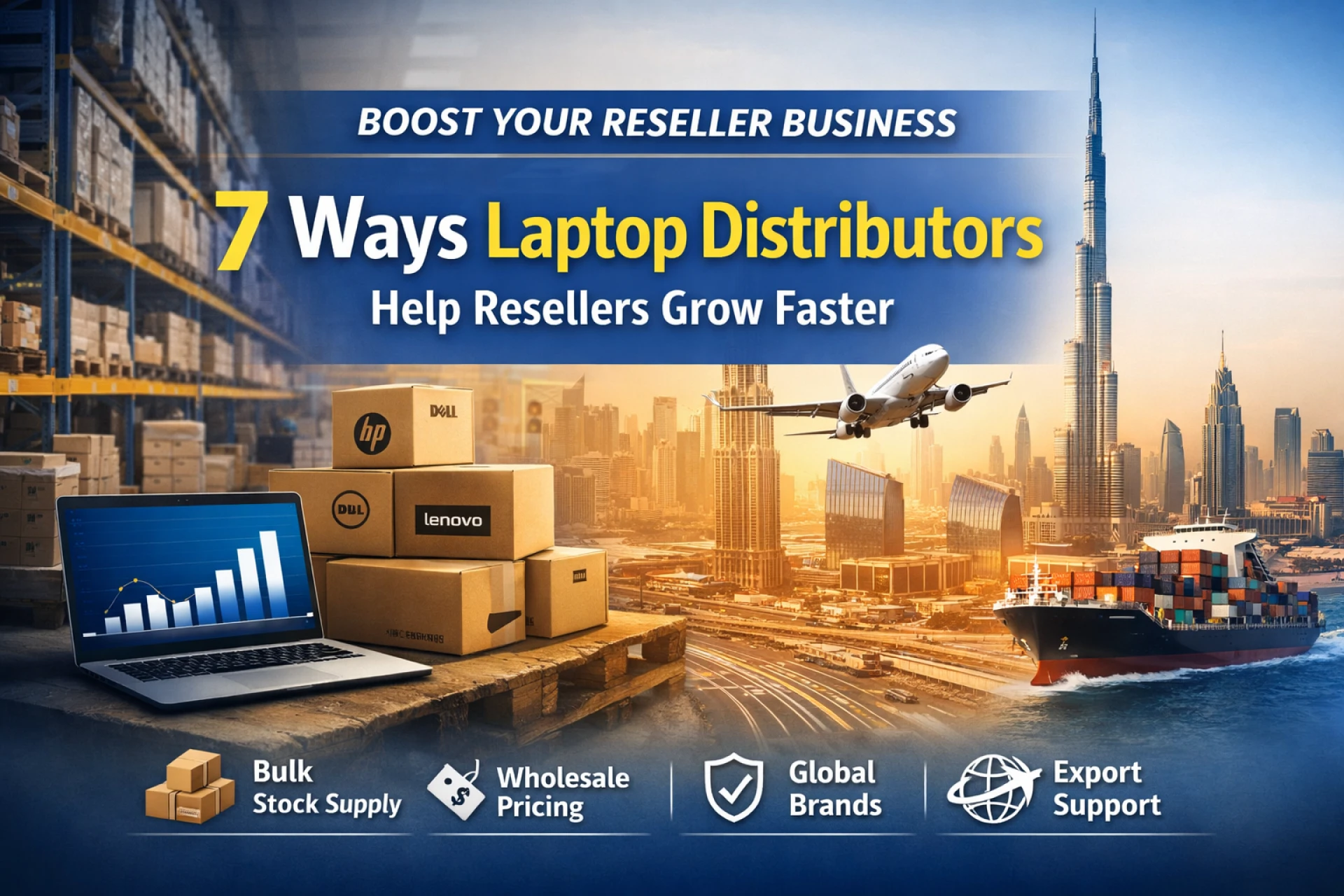 7 Ways Laptop Distributors Help Resellers Grow Faster