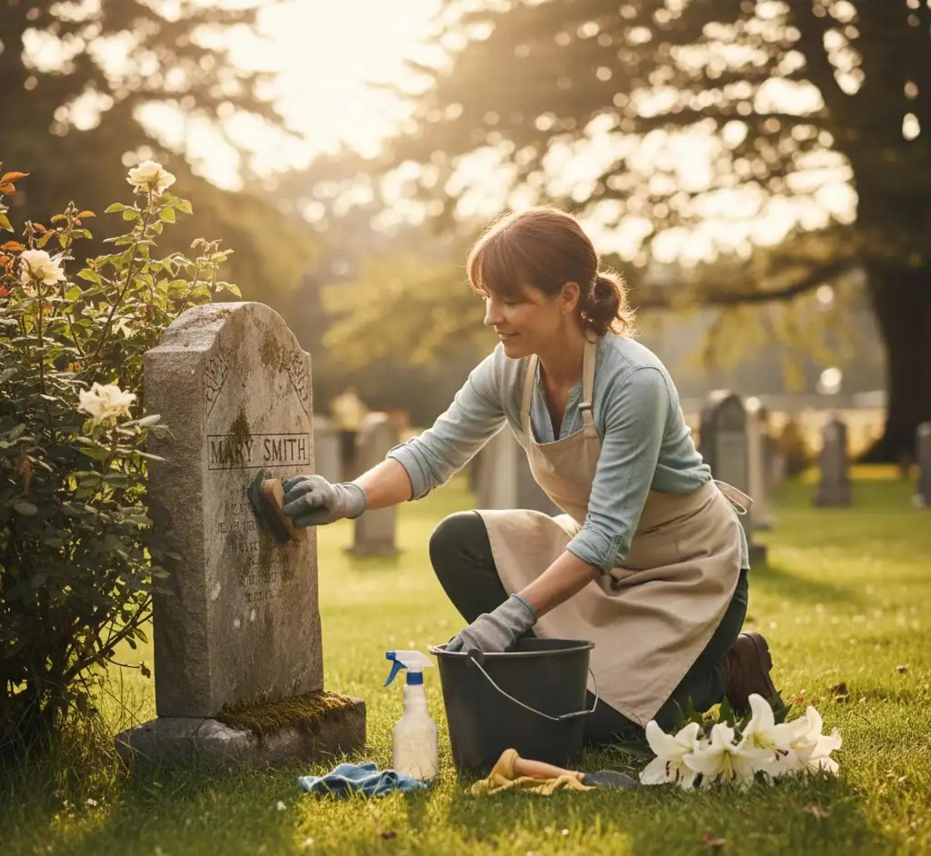 Grave Site Cleaning Services: Protecting Memorials with Respect and Care