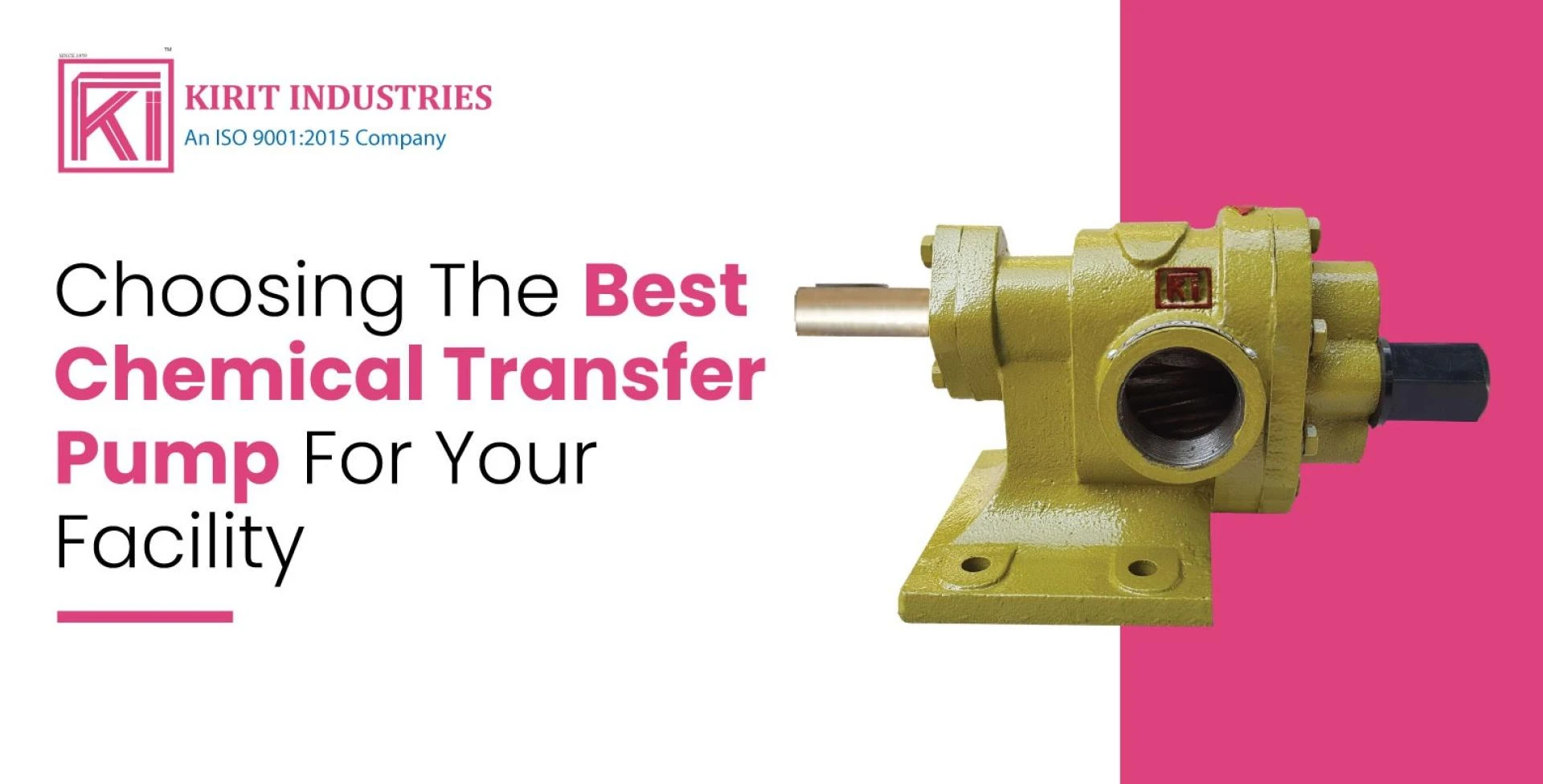 Choosing The Best Chemical Transfer Pump For Your Facility
