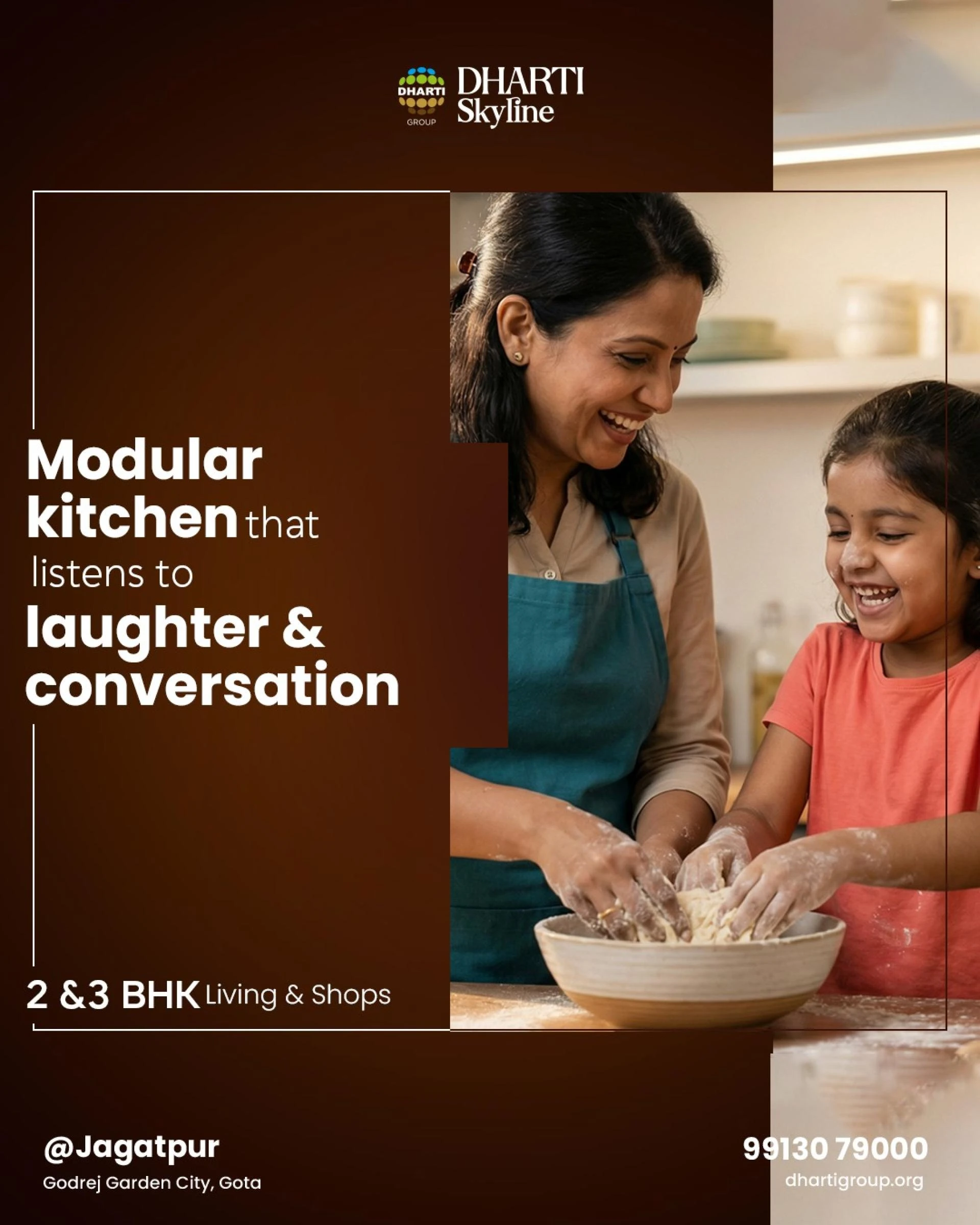 3 BHK Flats Near Me with Modern Amenities by Dharti Group
