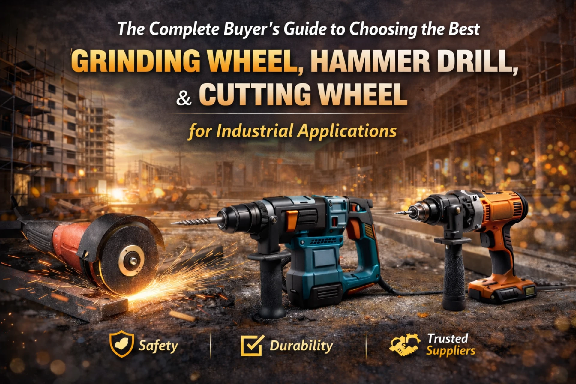 The Complete Buyer’s Guide to Choosing the Best Grinding Wheel, Hammer Drill, and Cutting Wheel for Industrial Applications