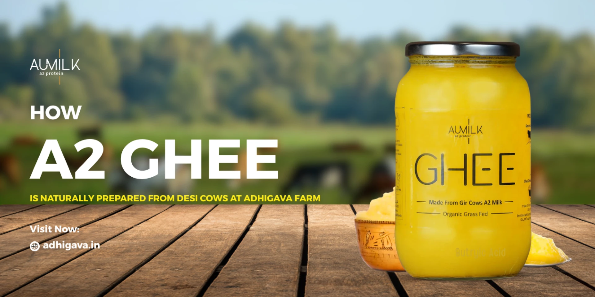 How A2 Ghee Is Naturally Prepared from Desi Cows at Adhigava Farm