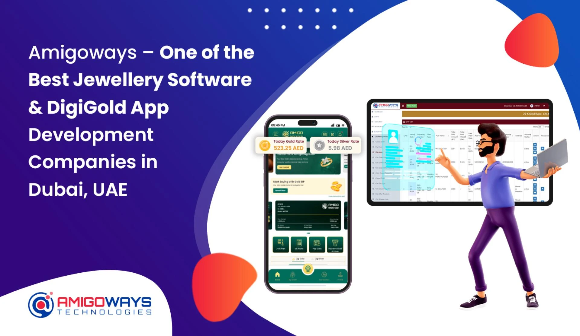 Best Jewellery Software & DigiGold App Development in Dubai, UAE - Amigoways