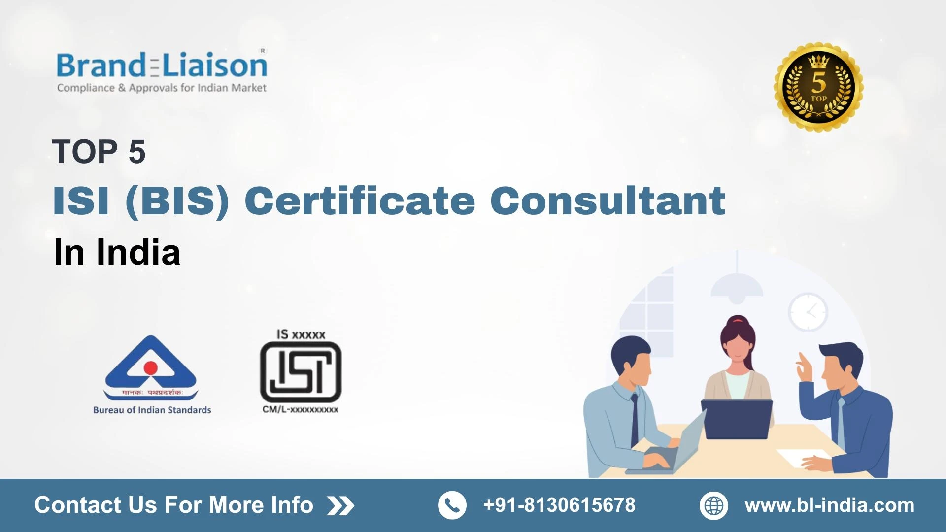 Top 5 ISI (BIS) Certificate Consultant in India