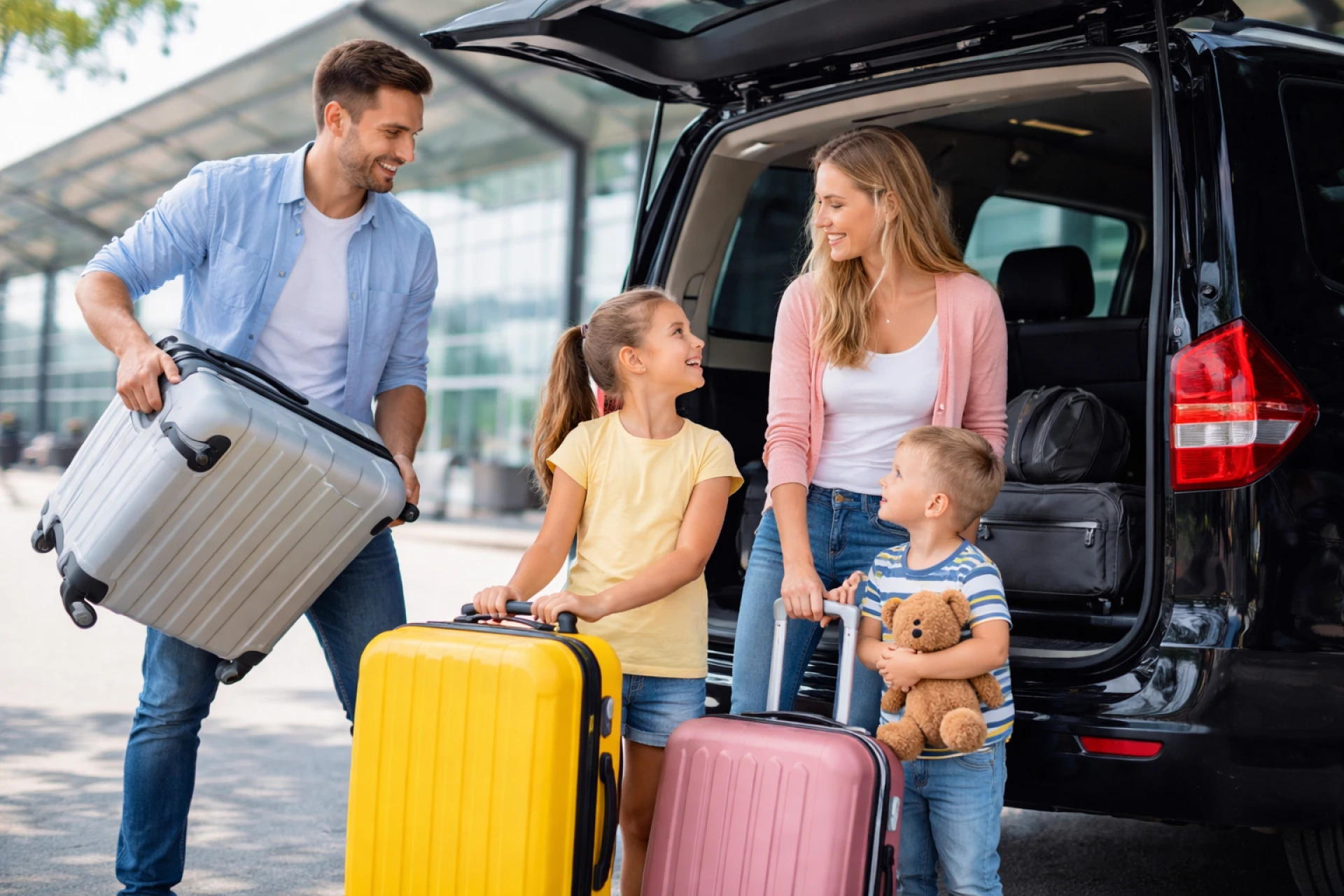 Family-Friendly Airport and Port Transfers with Extra Luggage Space