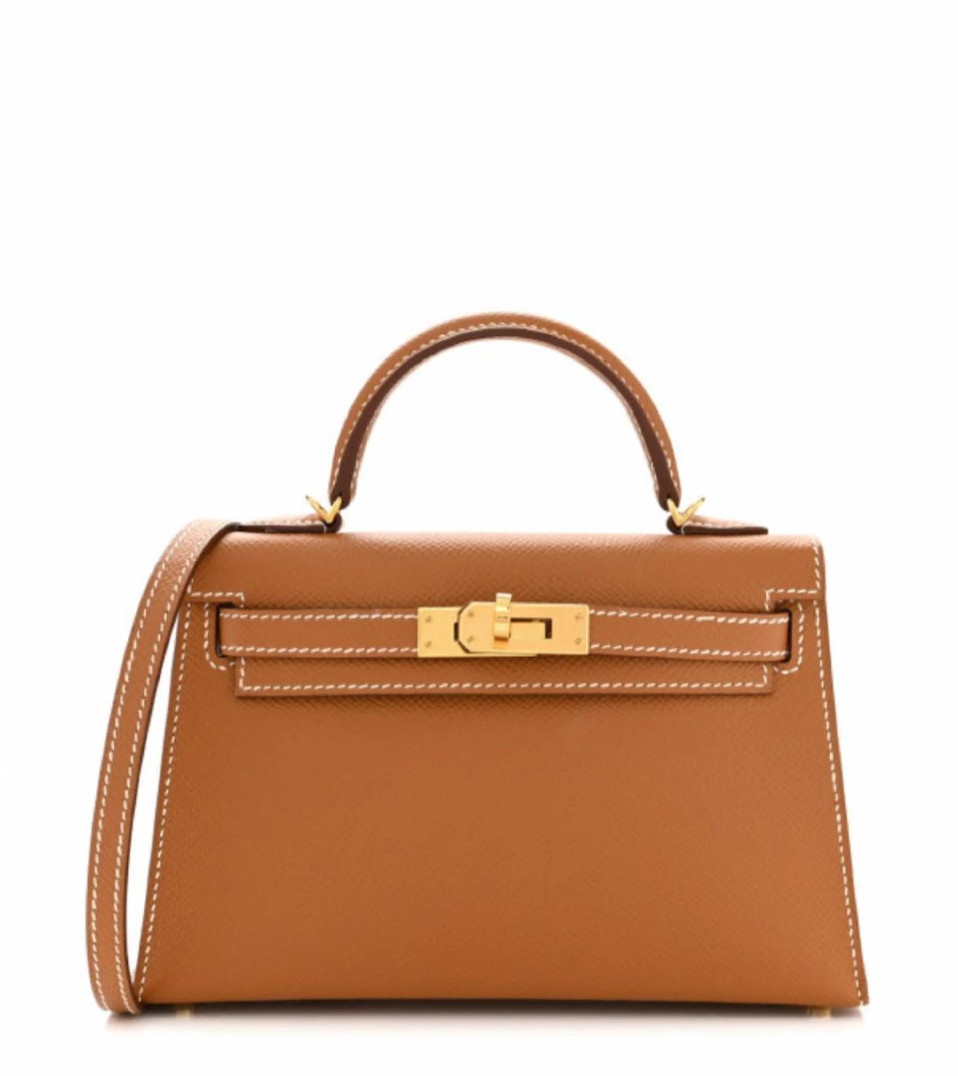 HERMES Kelly Mini 20 Sellier: Petite Perfection in Gold Epsom