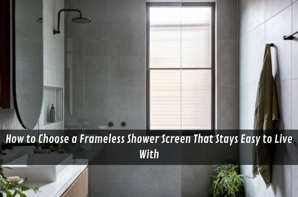 How to Choose a Frameless Shower Screen That Stays Easy to Live With