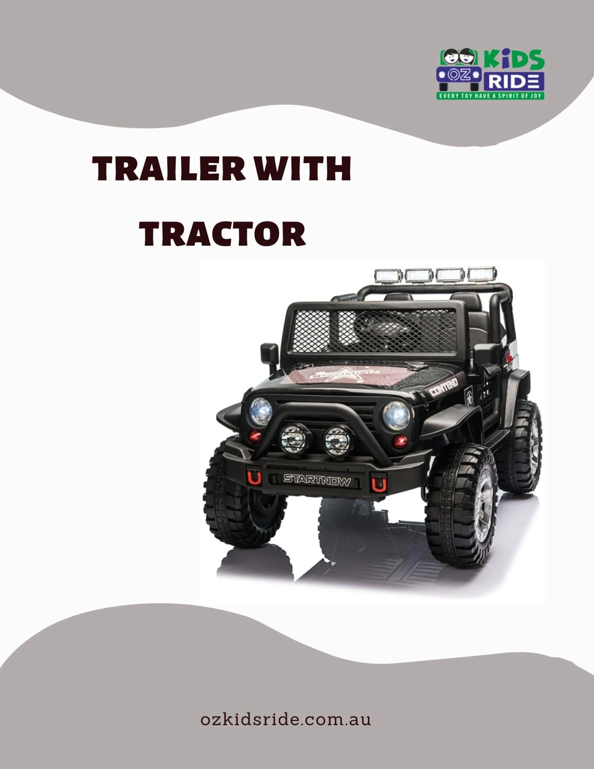 Why Is a Trailer with Tractor the Perfect Outdoor Ride-On Toy for Your Child?