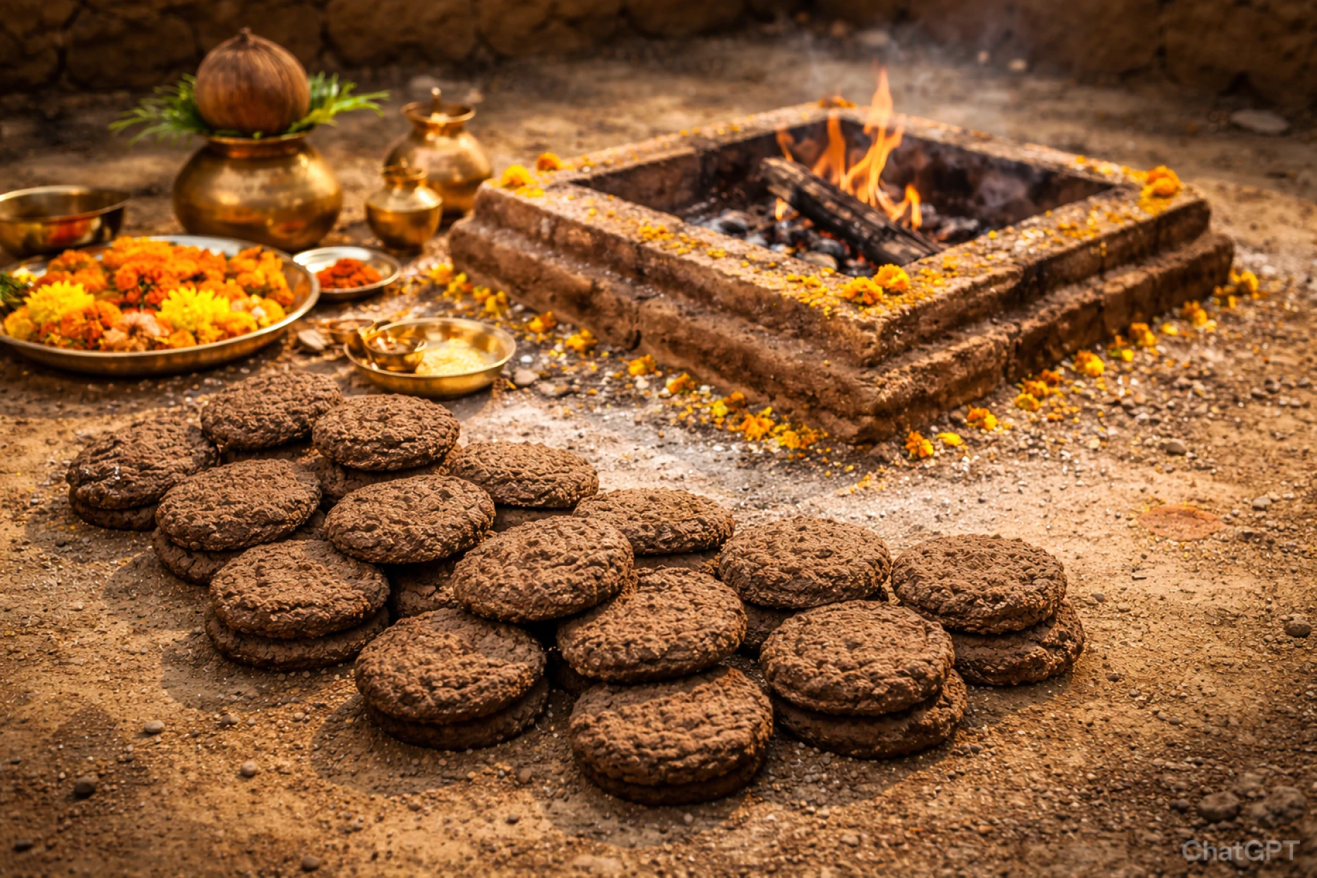 Pure Cow Dung Cakes: Natural, Sacred, and Multi-Purpose Product