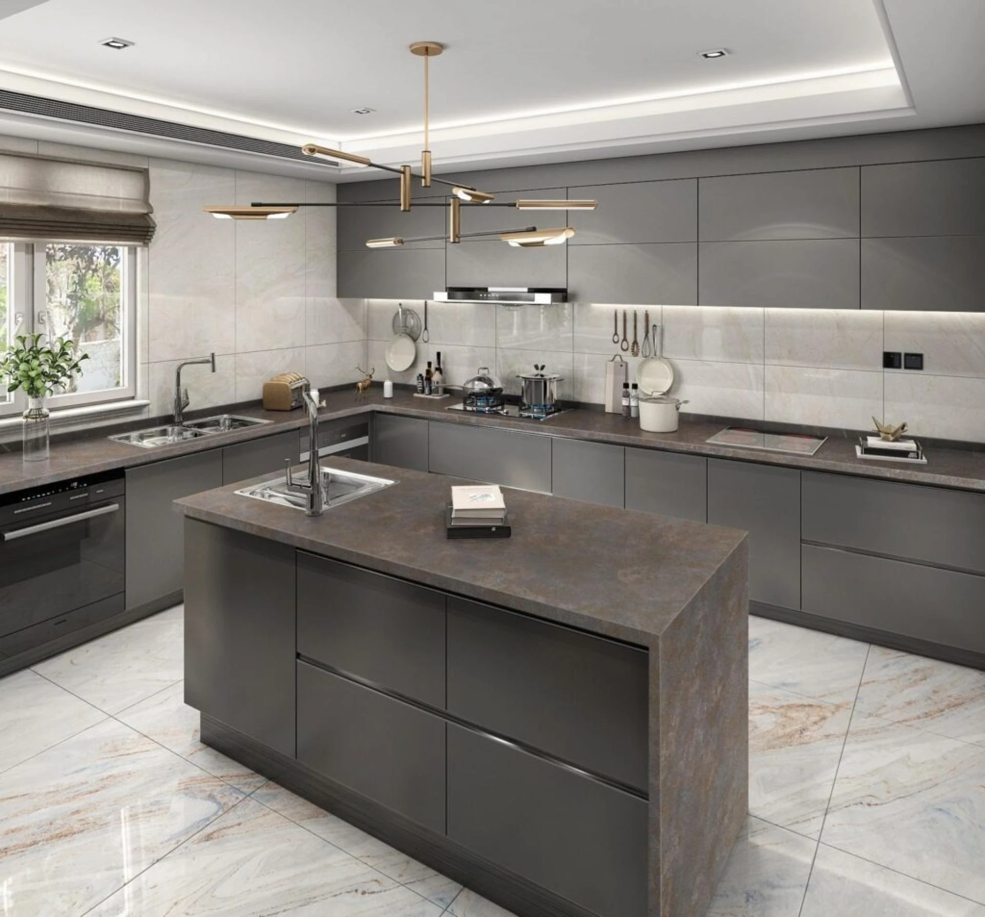 How Do Gold Accents Change the Look of Modern Kitchens?