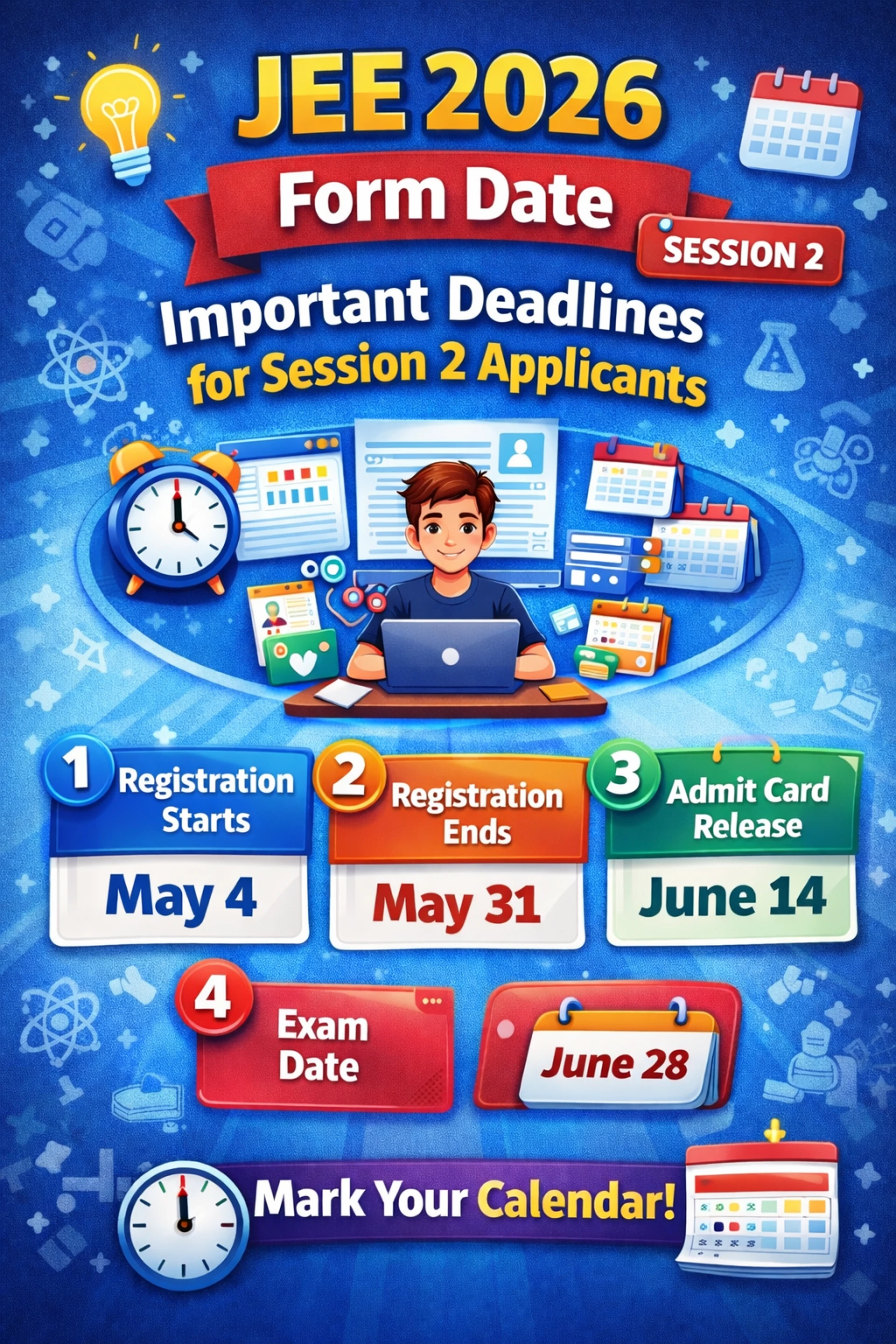 JEE 2026 Form Date: Important Deadlines for Session 2 Applicants