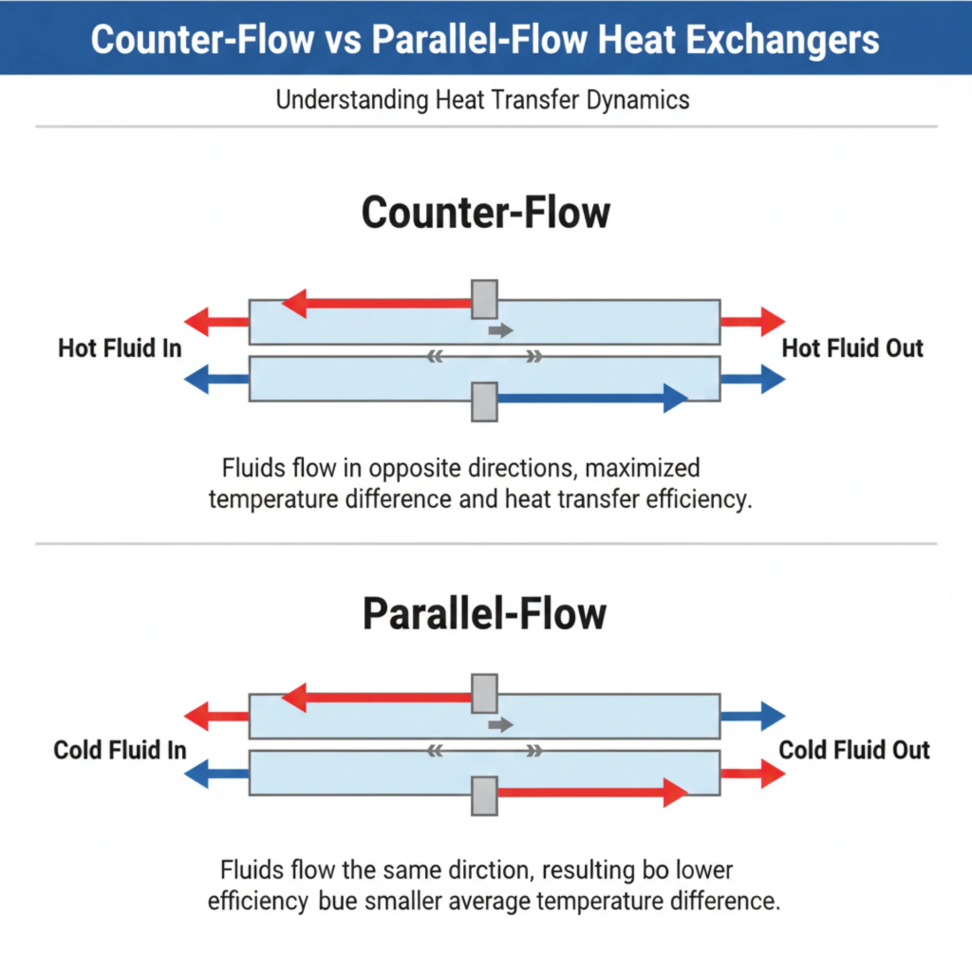 What is the Difference Between Counter Flow vs Parallel Flow Heat Exchangers