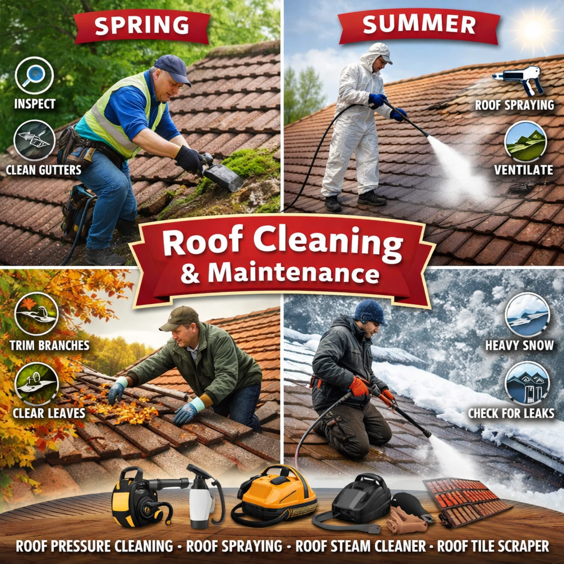 Seasonal Maintenance Secrets That Keep Roofs Clean and Strong