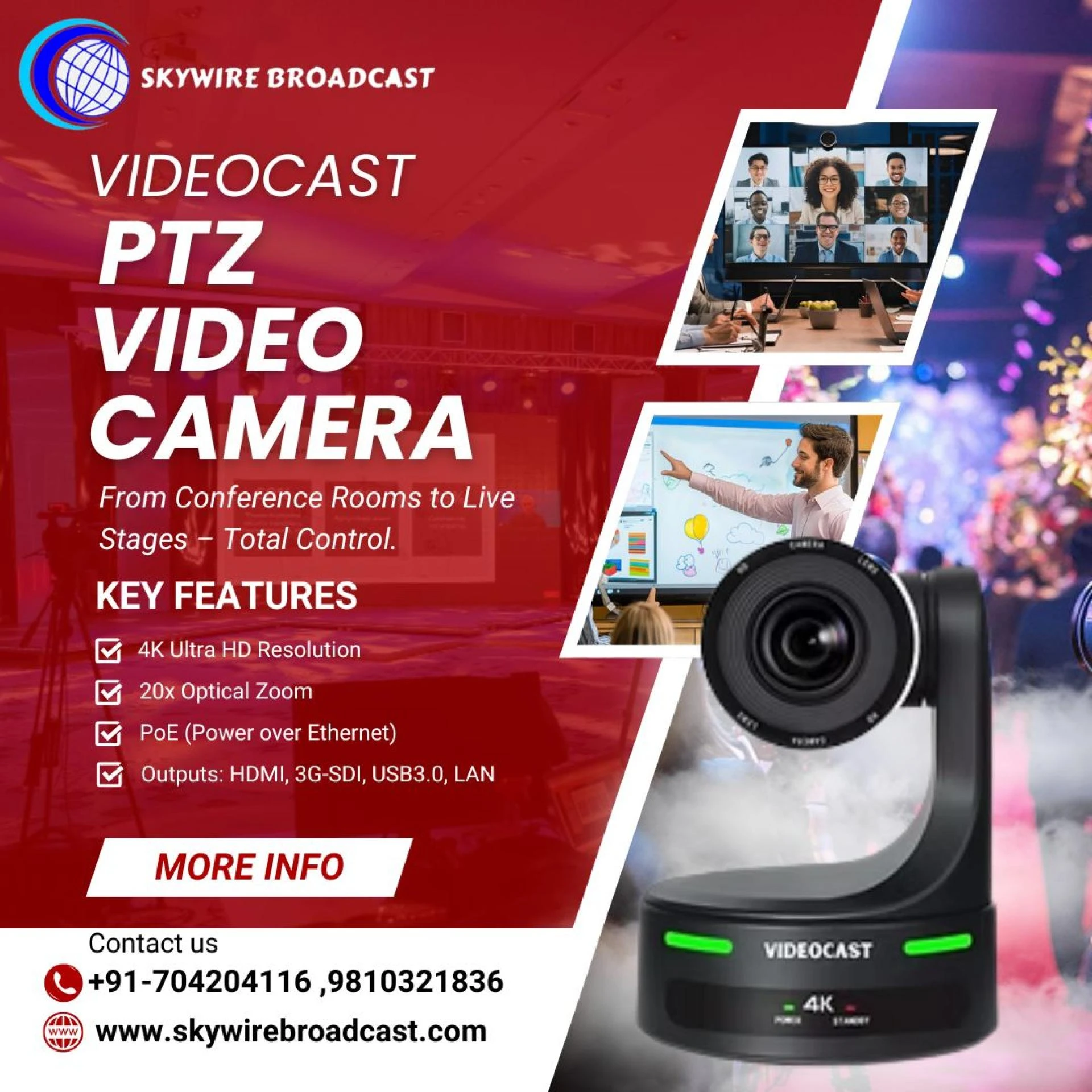 How PTZ Video Cameras Improve Multi-Camera Production