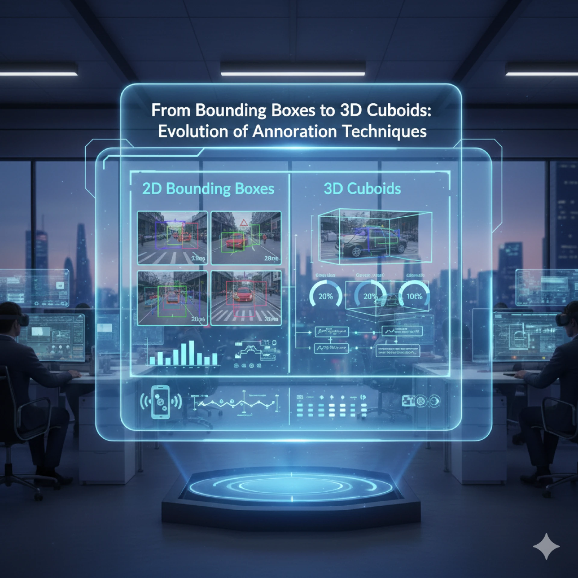 From Bounding Boxes to 3D Cuboids: Evolution of Annotation Techniques
