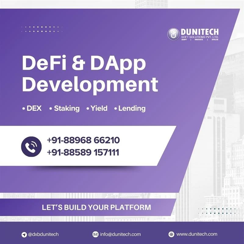 Expert DeFi Development Company | Dunitech Soft Solutions