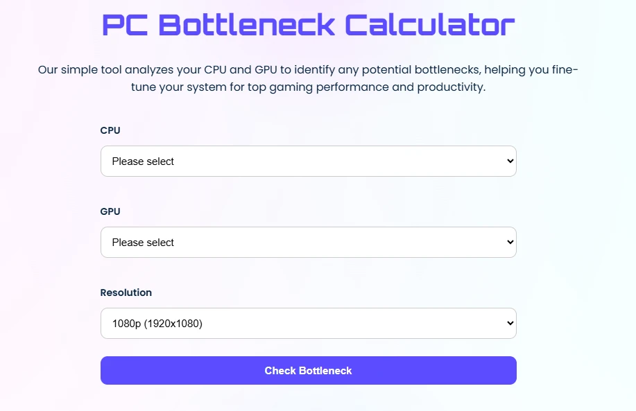PC Bottleneck Calculator: A Simple Guide to Better PC Performance