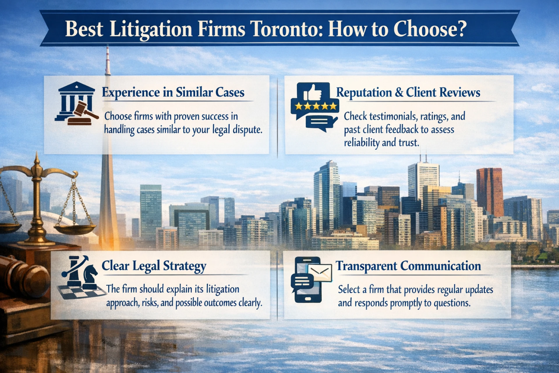 Best Litigation Firms Toronto: How to Choose?