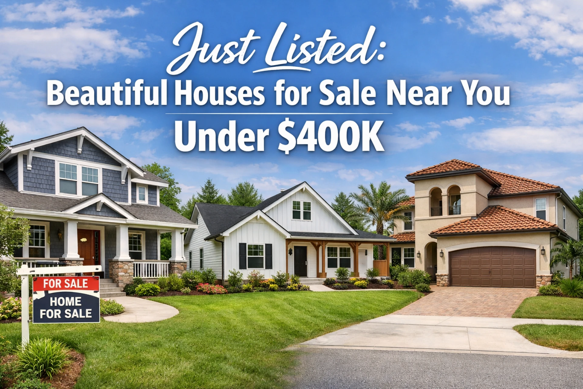 Just Listed: Beautiful Houses for Sale Near You Under $400k