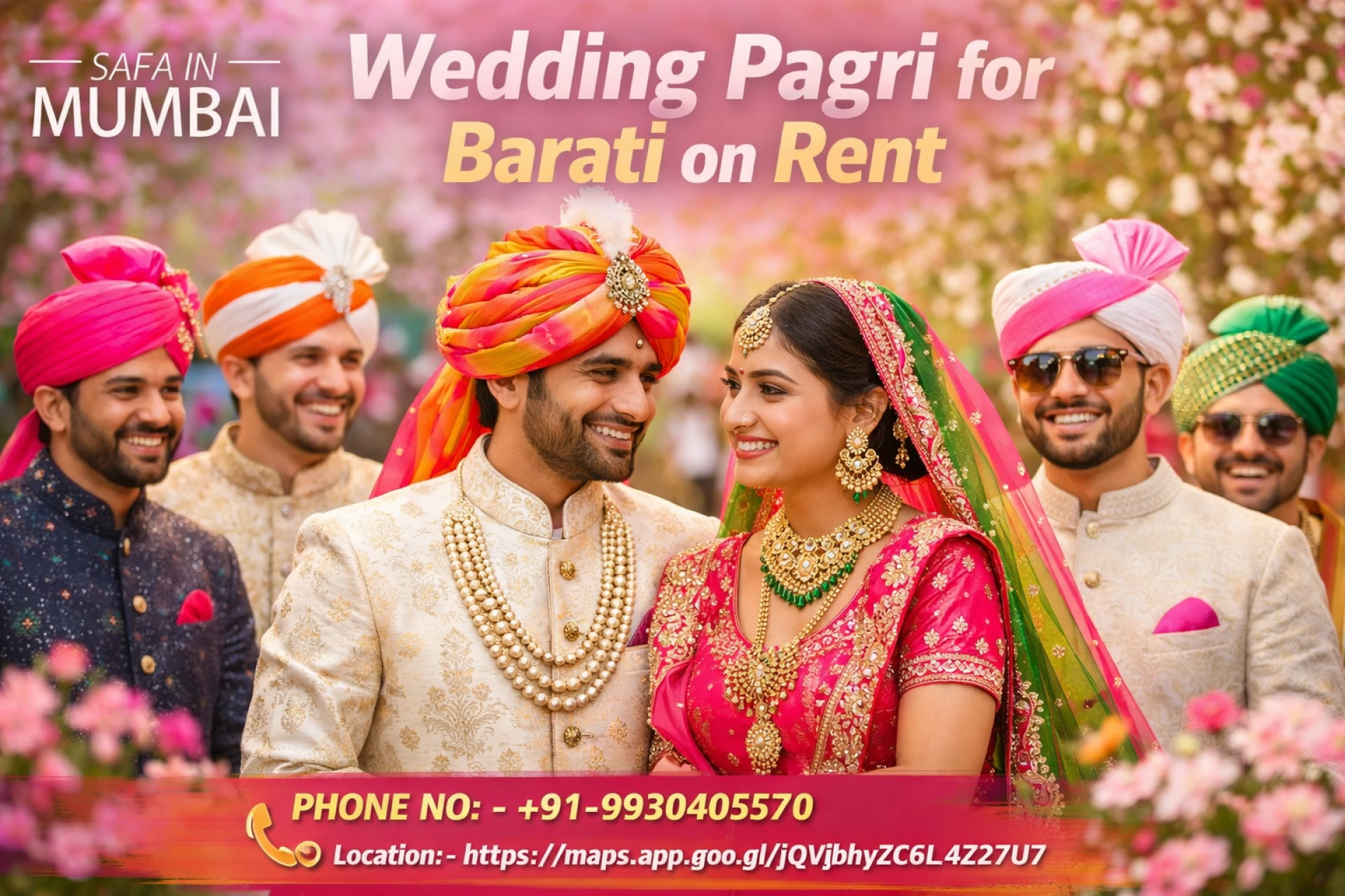 Wedding Pagri for Barati on Rent: Find the Best Safa Wala in Mumbai for a Royal Wedding Look