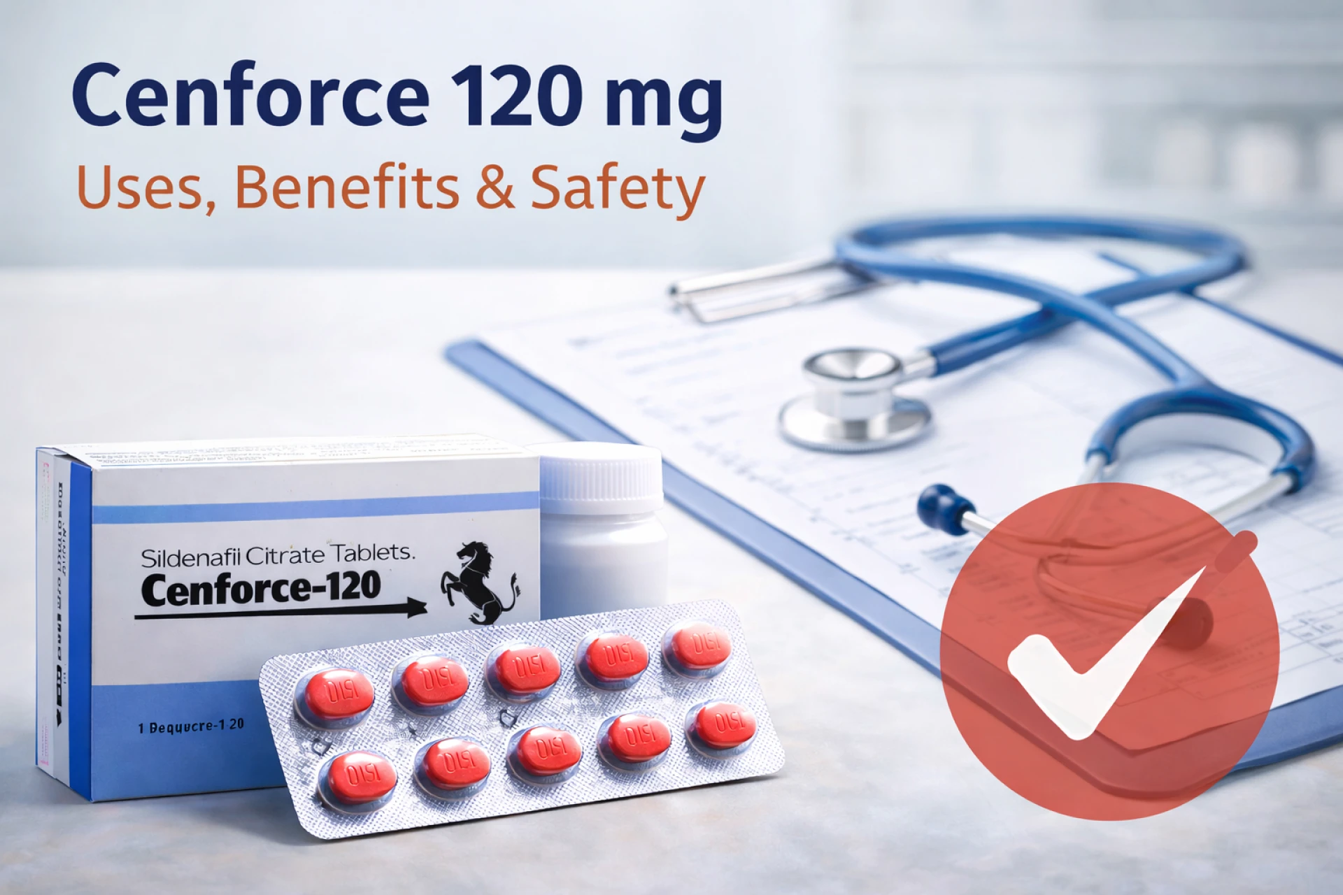 Cenforce 120 mg — Uses, Benefits, Safety, and What You Need to Know