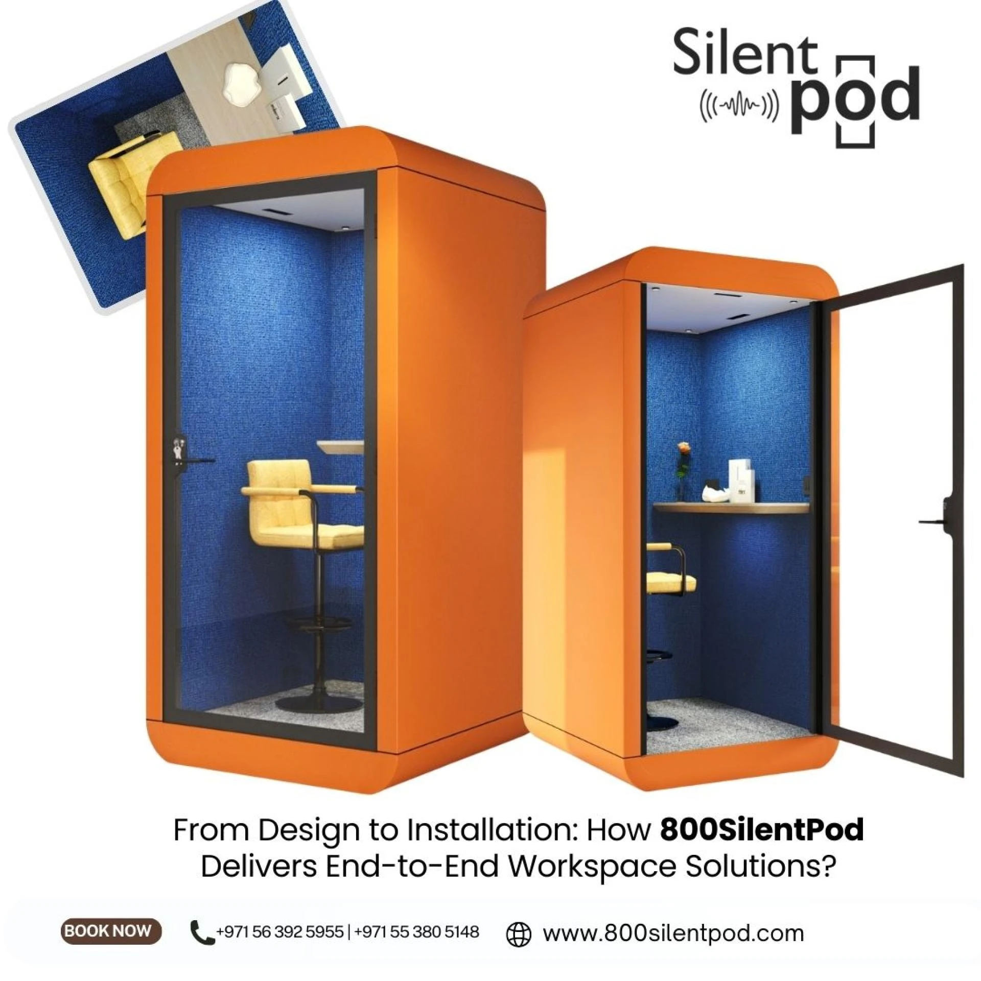 From Design to Installation: How 800SilentPod Delivers End-to-End Workspace Solutions?
