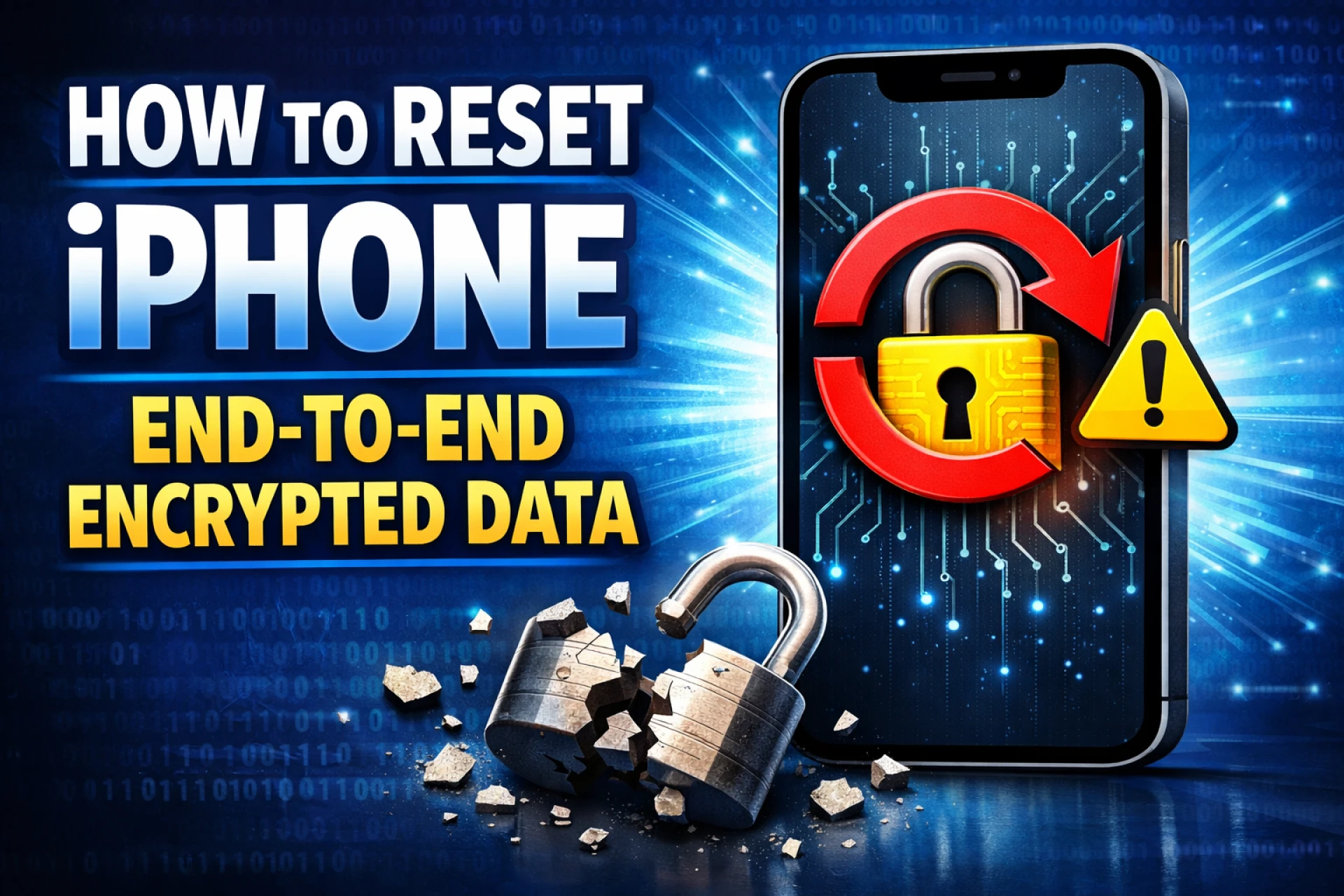 How to Safely Reset End-to-End Encrypted iPhone Data