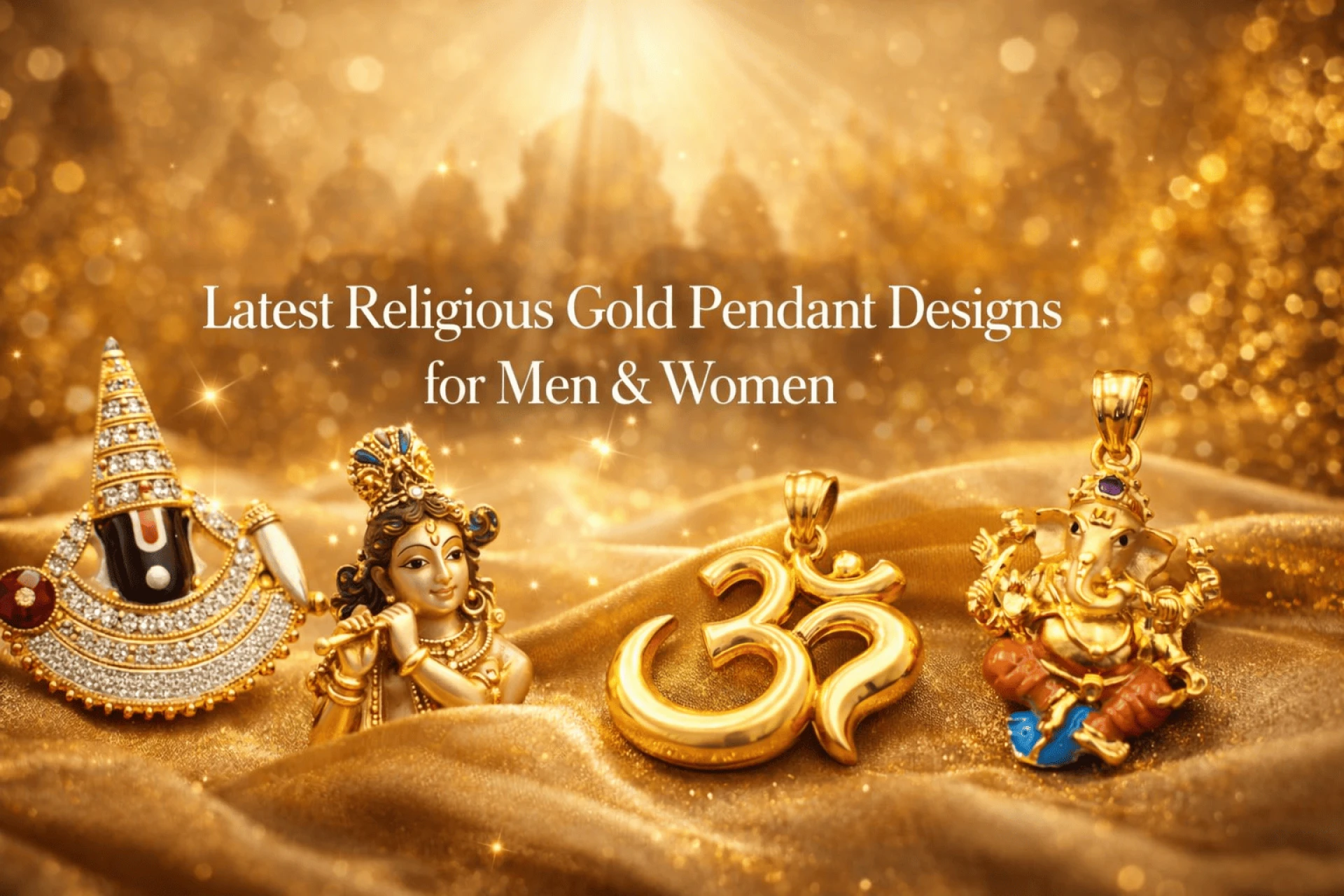 Latest Religious Gold Pendant Designs for Men & Women