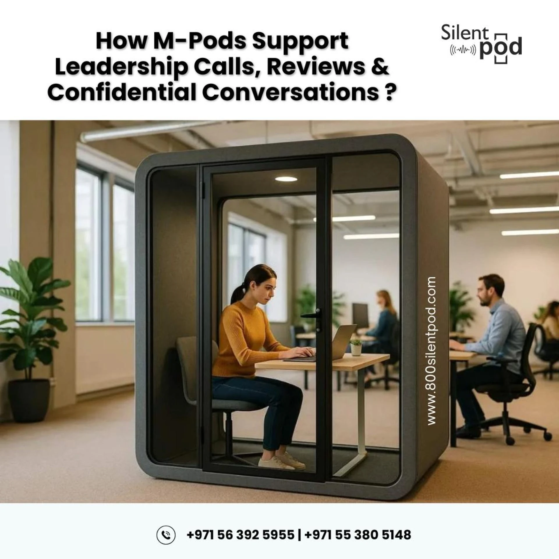 How M-Pods Support Leadership Calls, Reviews & Confidential Conversations?