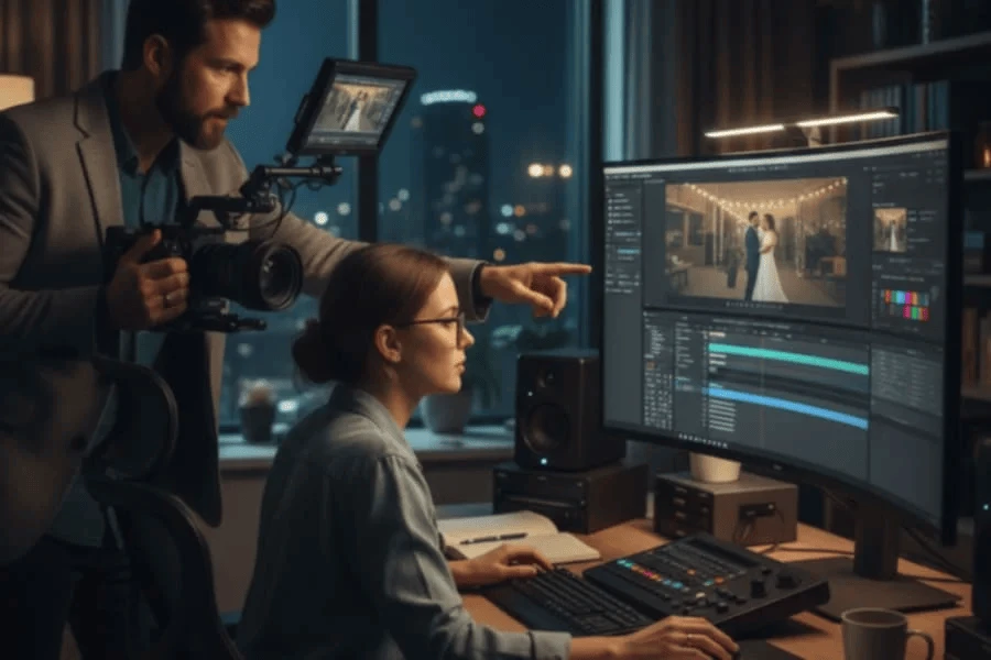 How Wedding Videographers and Editors Collaborate to Create Cinematic Films