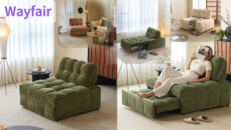 George Oliver Modern Sleeper Chair - Wayfair Chenille Sofa Bed