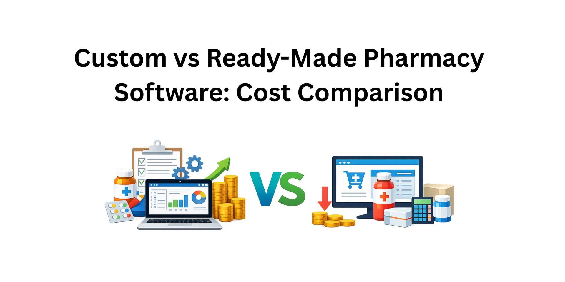 Custom vs Ready-Made Pharmacy Software: Cost Comparison
