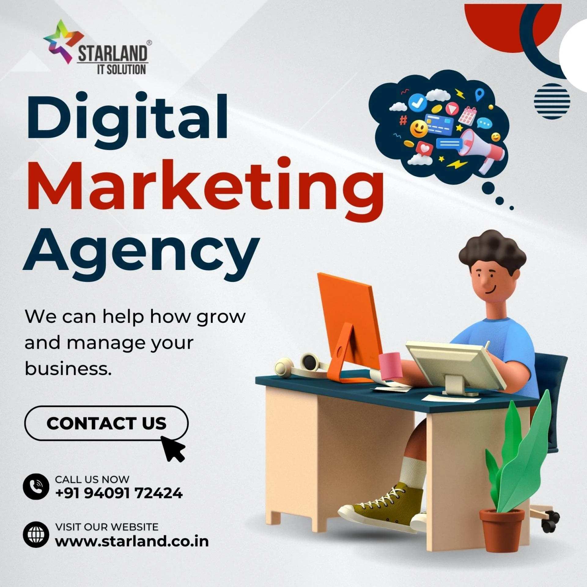 Top Digital Marketing Agency in Ahmedabad – Starland IT Solution
